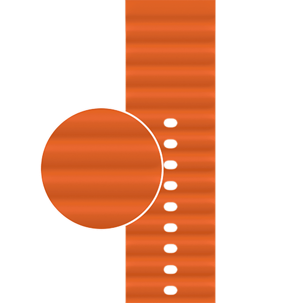 noise Ripple Silicon Strap for noise ColorFit, Mettalix, Noisefit, Force Plus & Endeavour (22mm) (Sweat Resistant, Orange) noise Ripple Silicon Strap for noise ColorFit, Mettalix, Noisefit, Force Plus & Endeavour (22mm) (Sweat Resistant, Orange)_4