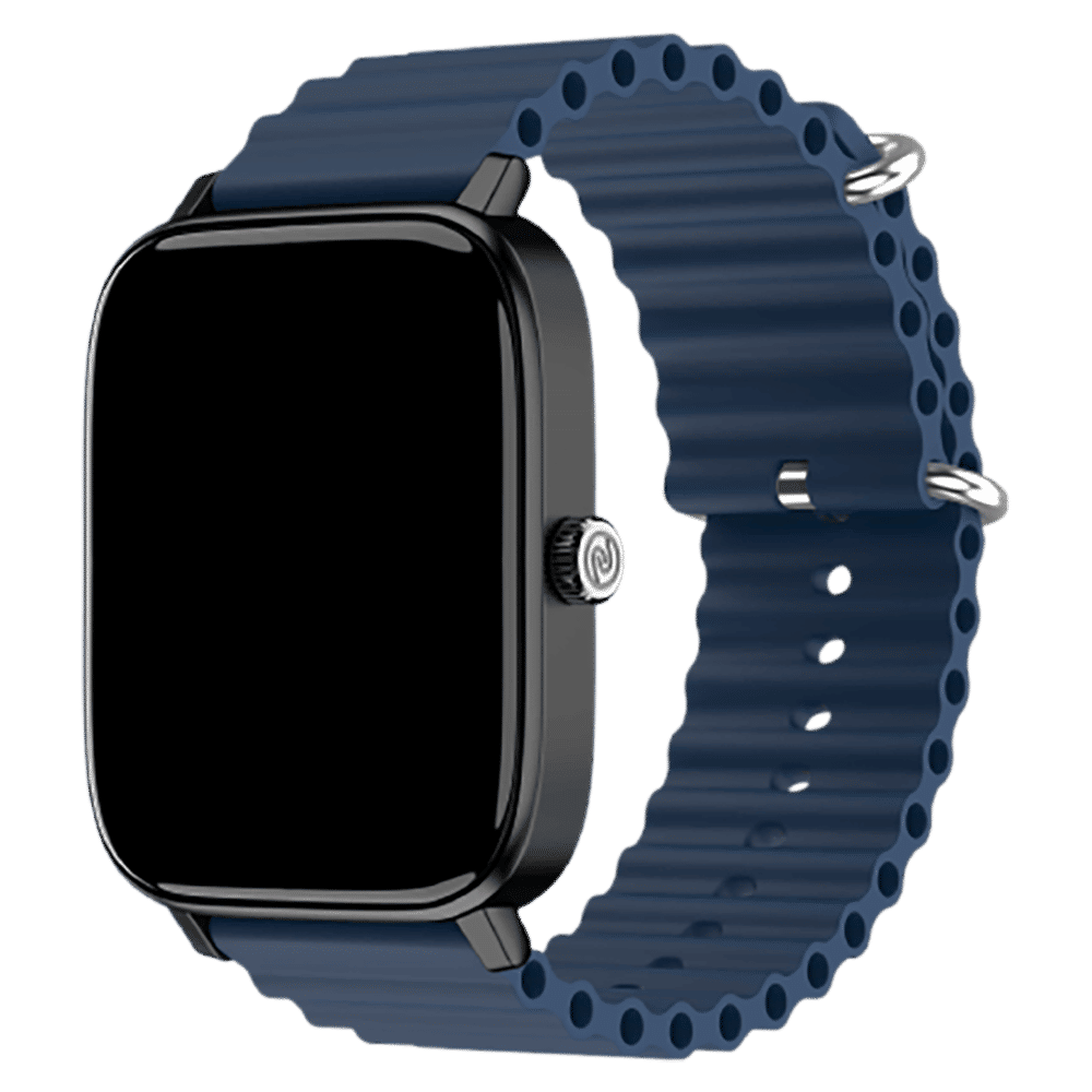 noise Ripple Silicon Strap for noise ColorFit, Mettalix, Noisefit, Force Plus & Endeavour (22mm) (Sweat Resistant, Dark Blue) noise Ripple Silicon Strap for noise ColorFit, Mettalix, Noisefit, Force Plus & Endeavour (22mm) (Sweat Resistant, Dark Blue)_1