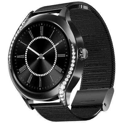 boAt Enigma Gem Smartwatch with Bluetooth Calling (30.2mm AMOLED Display, IP67 Water Resistant, Metallic Black Strap)