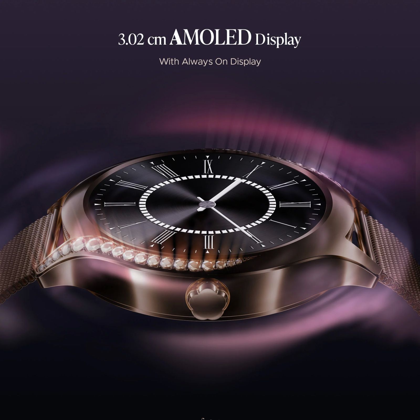 boAt Enigma Gem Smartwatch with Bluetooth Calling (30.2mm AMOLED Display, IP67 Water Resistant, Rose Gold Strap)_4
