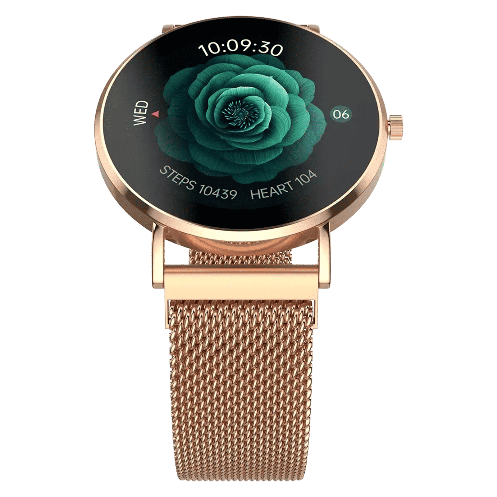 noise NoiseFit DIva 2 Smartwatch with Bluetooth Calling (36mm AMOLED Display, IP68 Water Resistant, Rose Link Strap)_1