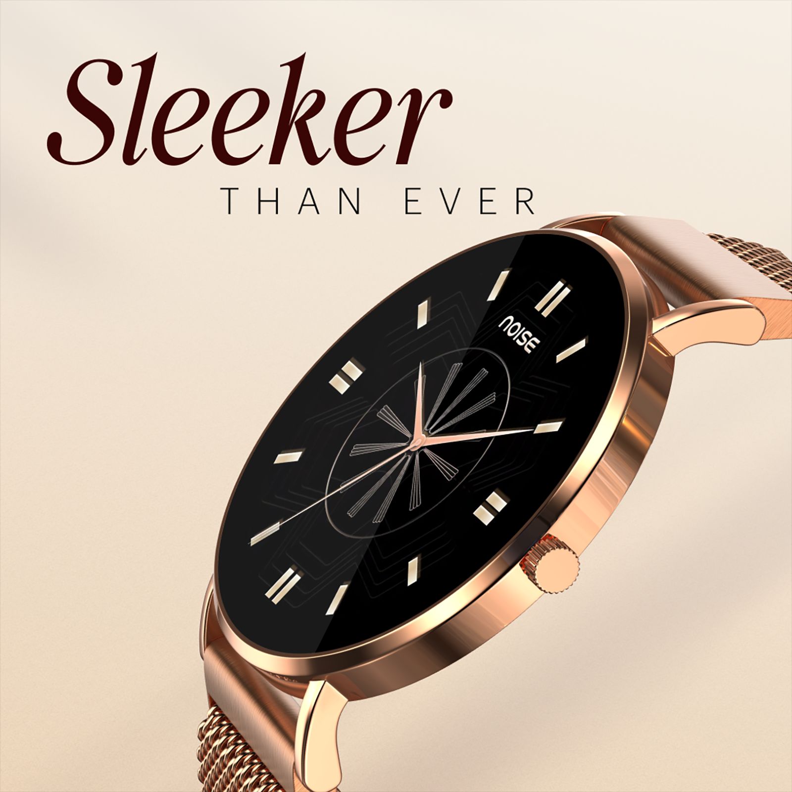 noise NoiseFit DIva 2 Smartwatch with Bluetooth Calling (36mm AMOLED Display, IP68 Water Resistant, Rose Link Strap)_9