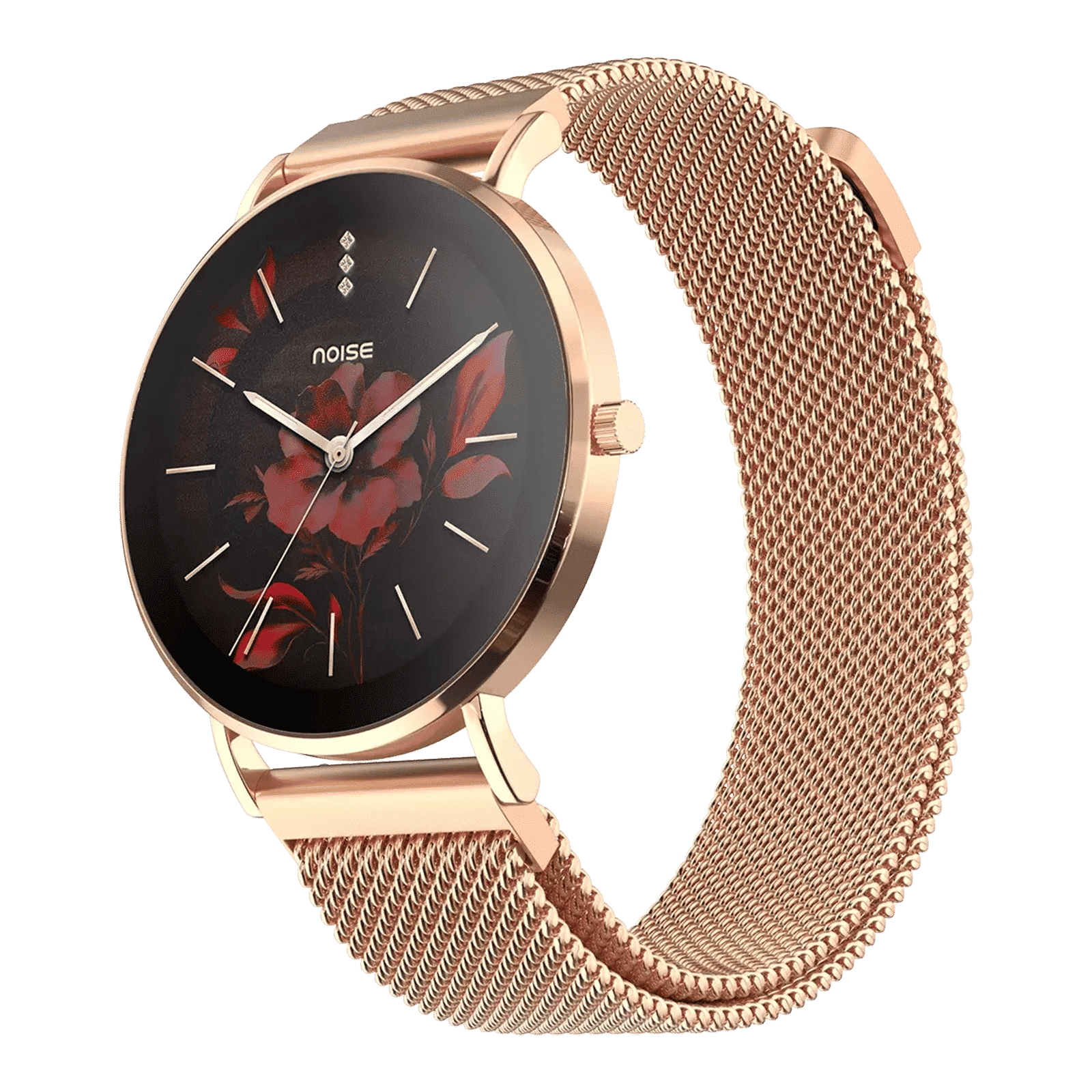 noise NoiseFit DIva 2 Smartwatch with Bluetooth Calling (36mm AMOLED Display, IP68 Water Resistant, Rose Link Strap)_4