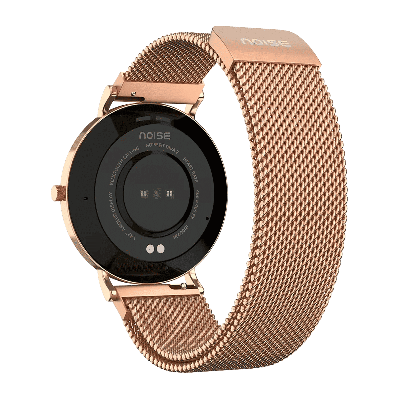 noise NoiseFit DIva 2 Smartwatch with Bluetooth Calling (36mm AMOLED Display, IP68 Water Resistant, Rose Link Strap)_5