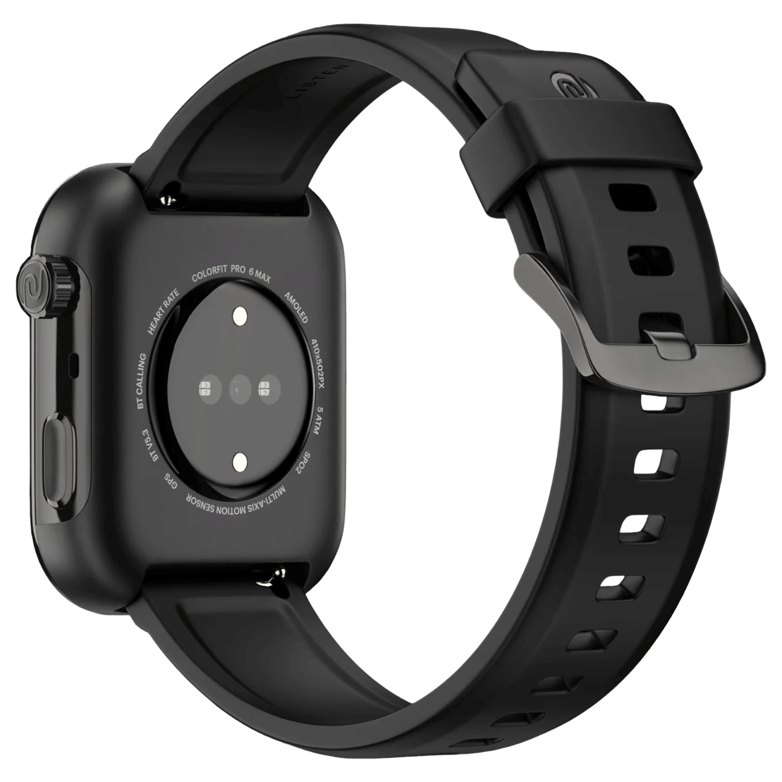 noise ColorFit Pro 6 Max Smartwatch with Bluetooth Calling (49.78mm AMOLED Display, 5ATM Water Resistant, Jet Black Strap)_5