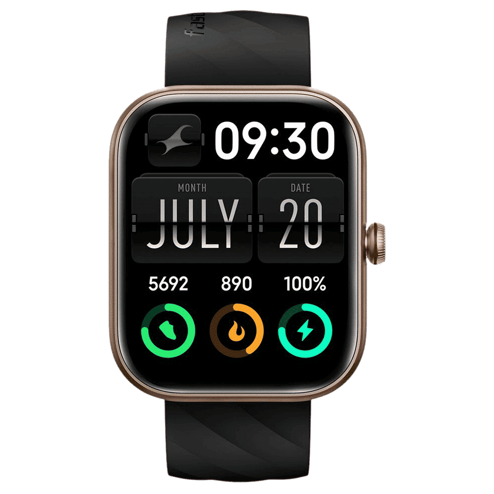 fastrack Kruz Plus Smartwatch with Functional Crown (49mm Super HD Display, Black Strap) fastrack Kruz Plus Smartwatch with Functional Crown (49mm Super HD Display, Black Strap)_1