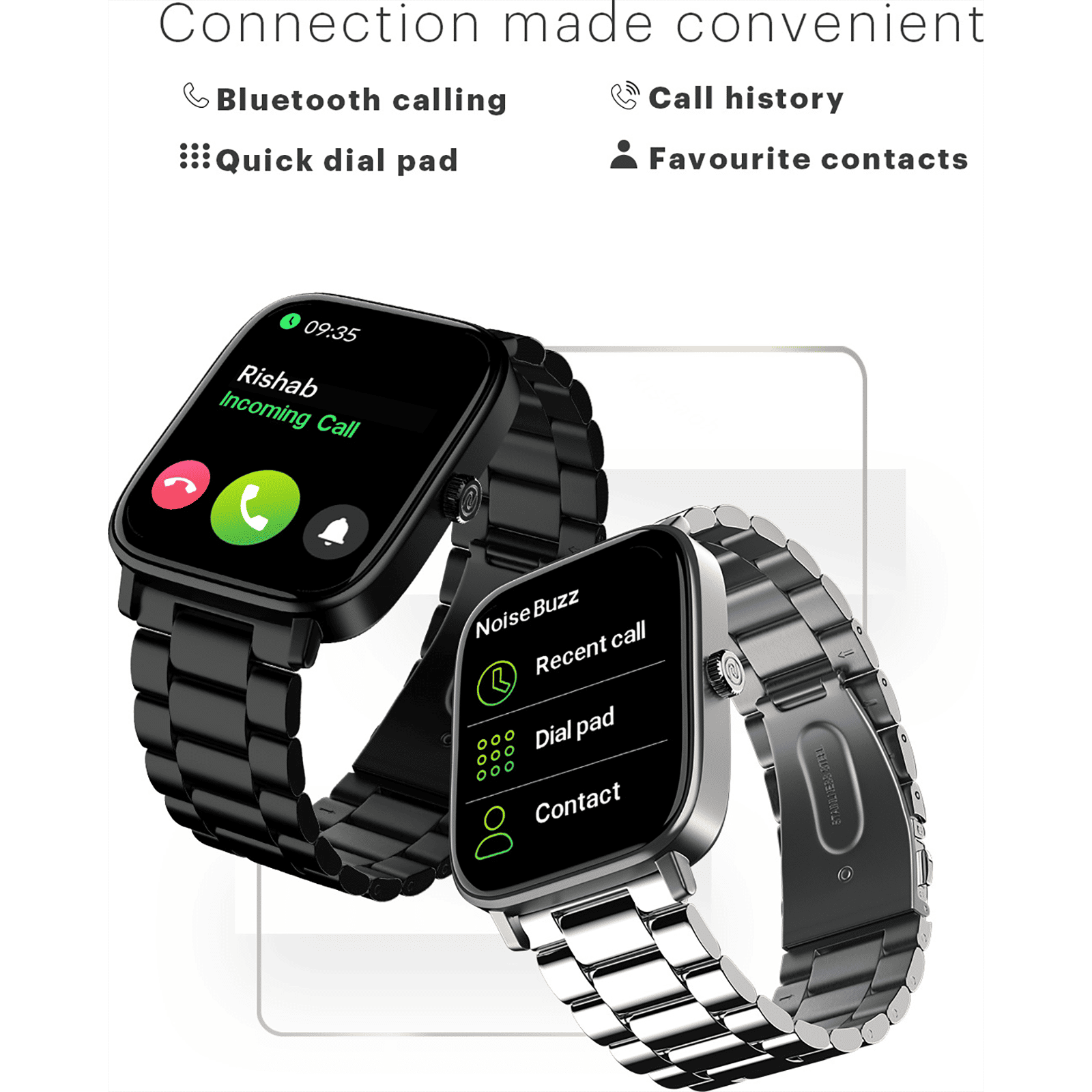 noise ColorFit Pulse 2 Pro Elite Smartwatch with Bluetooth Calling (45.7mm LCD Display, IP67 Water Resistance, Black Strap)_4