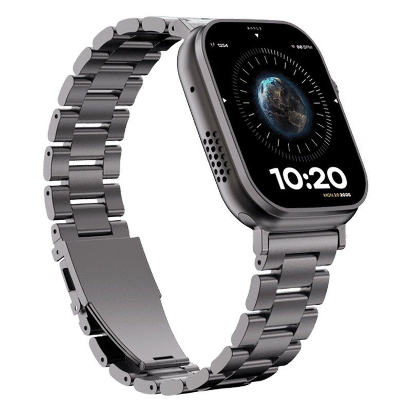 GOBOULT Crown Bluetooth Calling Android OS Smartwatch (49.5mm HD Display, Working Crown, Silver Strap) GOBOULT Crown Bluetooth Calling Android OS Smartwatch (49.5mm HD Display, Working Crown, Silver Strap)_3