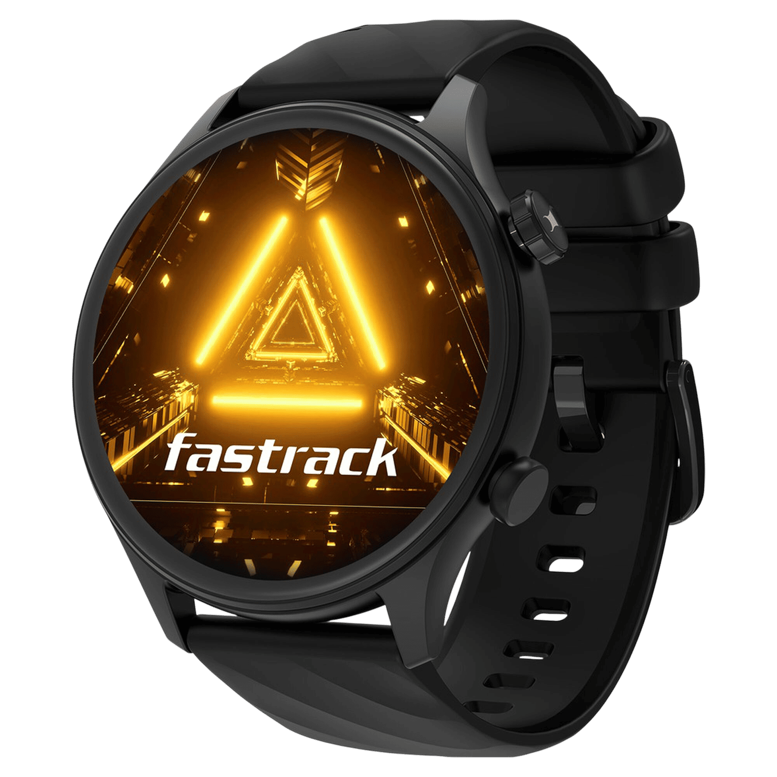 fastrack Optimus 2 Pro Smartwatch with Bluetooth Calling (36.3mm AMOLED Display, IP68 Water Resistant, Black Strap)_1