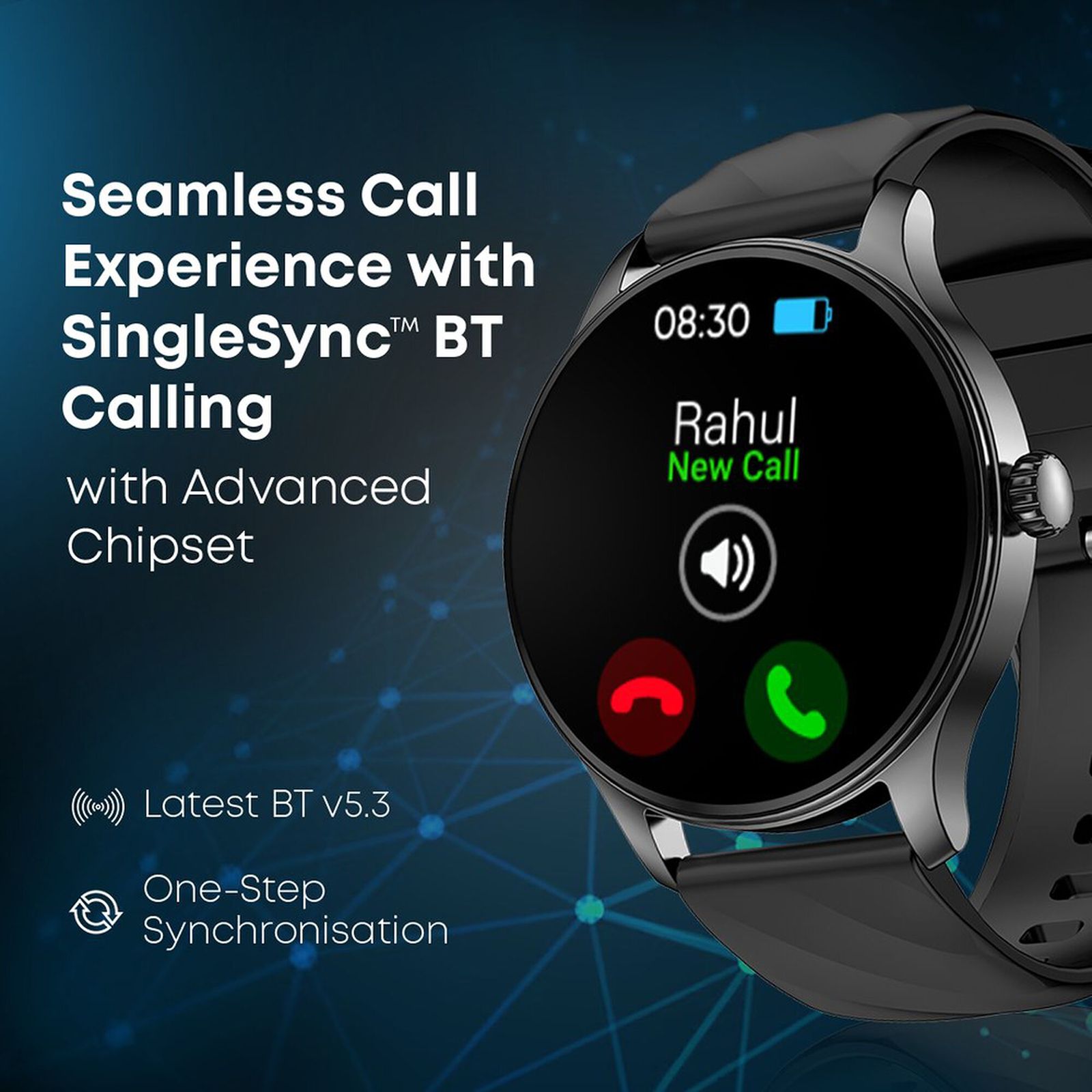 fastrack Revoltt XR1 Smartwatch with Bluetooth Calling (35mm UltraVU HD Display, IP68 Water Resistant, Blue Strap) fastrack Revoltt XR1 Smartwatch with Bluetooth Calling (35mm UltraVU HD Display, IP68 Water Resistant, Blue Strap)_5