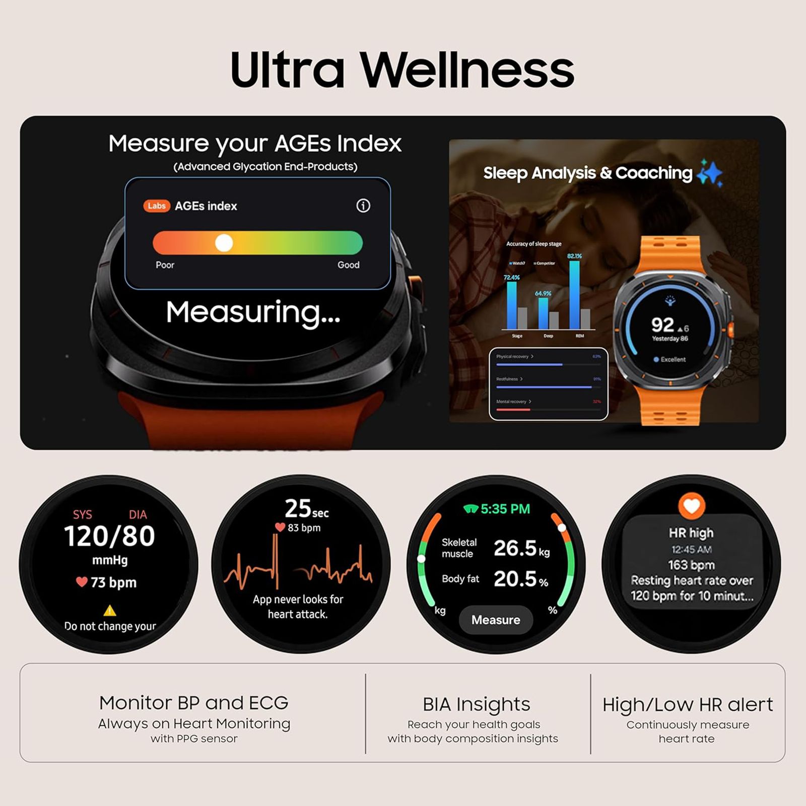 SAMSUNG Galaxy Watch Ultra 2025 GPS+BT+Wi-Fi+LTE Wear OS Smartwatch (47mm Super AMOLED Display, 3nm Processor, Fall Detection, Marine Strap) SAMSUNG Galaxy Watch Ultra 2025 GPS+BT+Wi-Fi+LTE Wear OS Smartwatch (47mm Super AMOLED Display, 3nm Processor, Fall Detection, Marine Strap)_13