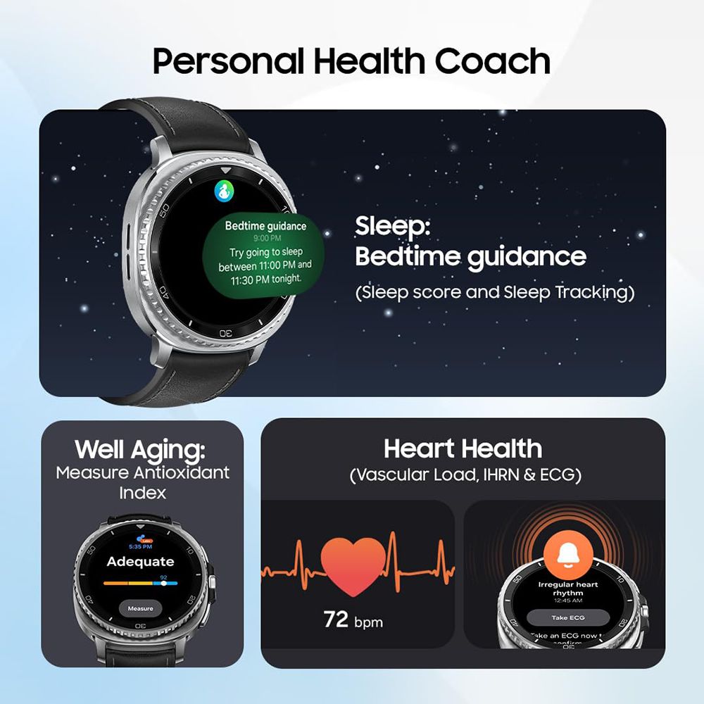 SAMSUNG Galaxy Watch8 Classic GPS+Wi-Fi+BT+LTE Wear OS Smartwatch (4.6 cm Super AMOLED Display, 3 nm Processor, Fall Detection, Hybrid Strap)_11