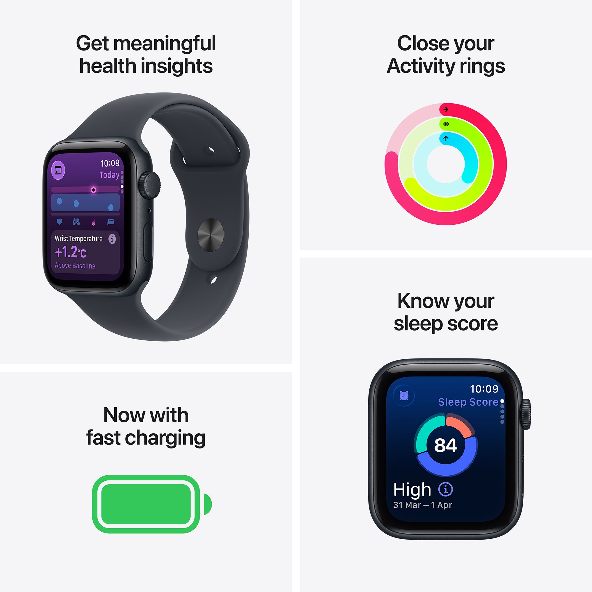 Apple Watch SE 3 GPS with Starlight Sport Band - M/L (44mm Retina LTPO OLED Display, Starlight Aluminium Case) Apple Watch SE 3 GPS with Starlight Sport Band - M/L (44mm Retina LTPO OLED Display, Starlight Aluminium Case)_3