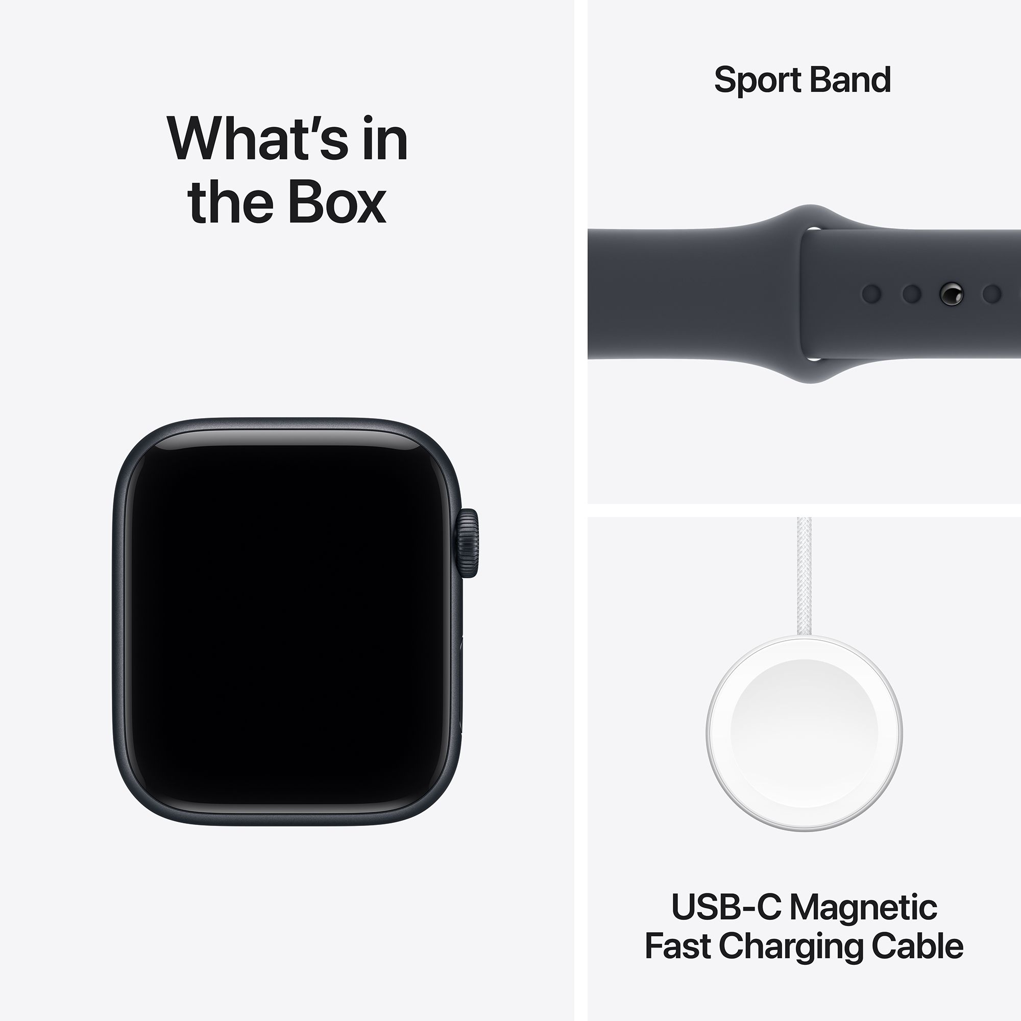Apple Watch SE 3 GPS with Midnight Sport Band - S/M (44mm Retina LTPO OLED Display, Midnight Aluminium Case)_9