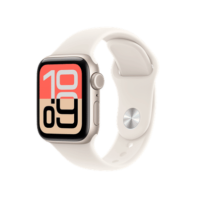 Apple Watch SE 3 GPS+Cellular with Starlight Sport Band - S/M (40mm Retina LTPO OLED Display, Starlight Aluminium Case)