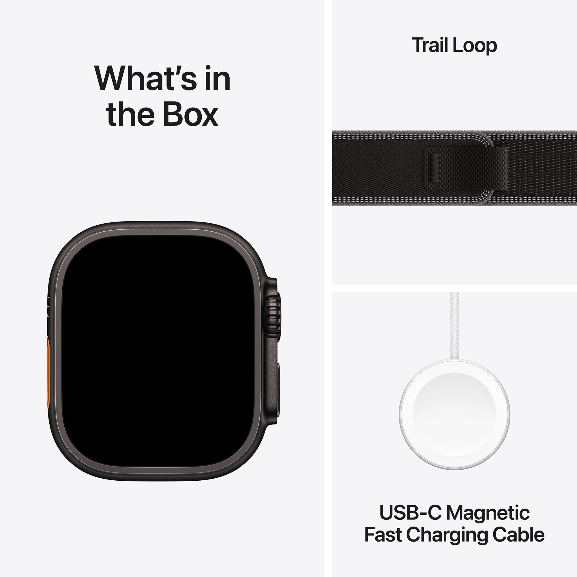 Apple Watch Ultra 3 GPS+Cellular with Black/Charcoal Trail Loop - M/L (49mm Retina LTPO3 OLED Display, Black Titanium Case) Apple Watch Ultra 3 GPS+Cellular with Black/Charcoal Trail Loop - M/L (49mm Retina LTPO3 OLED Display, Black Titanium Case) _8