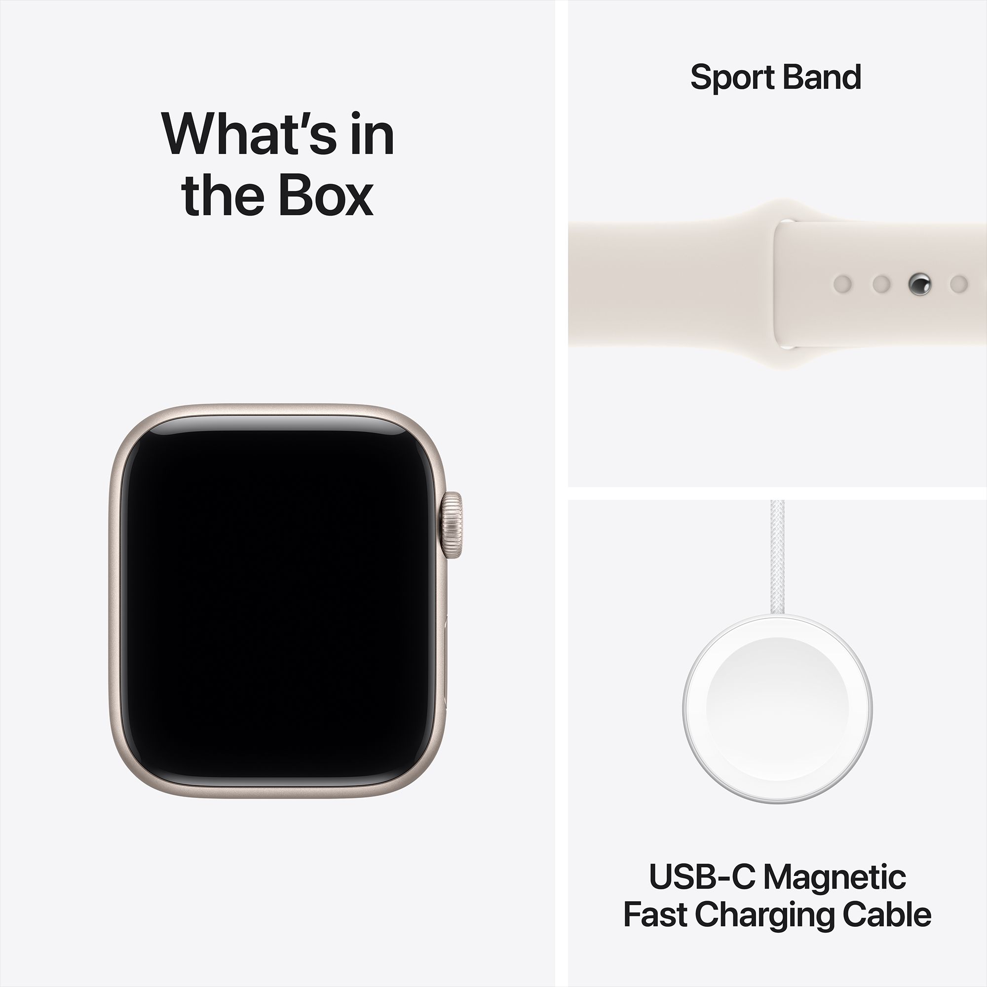 Apple Watch SE 3 GPS+Cellular with Starlight Sport Band - M/L (44mm Retina LTPO OLED Display, Starlight Aluminium Case)_9