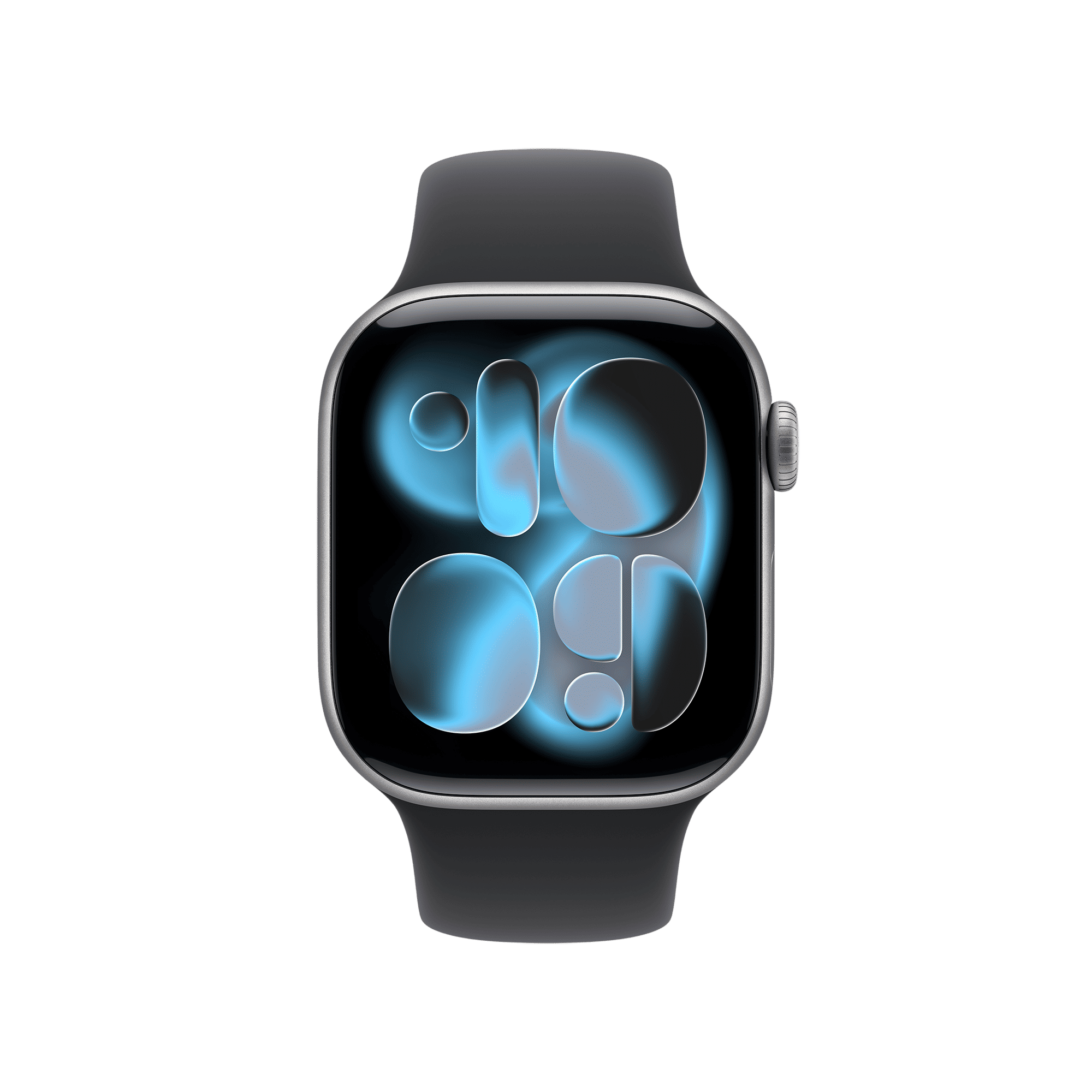 Apple Watch Series 11 GPS with Black Sport Band - M/L (42mm Retina LTPO3 OLED Display, Space Grey Aluminium Case)_2