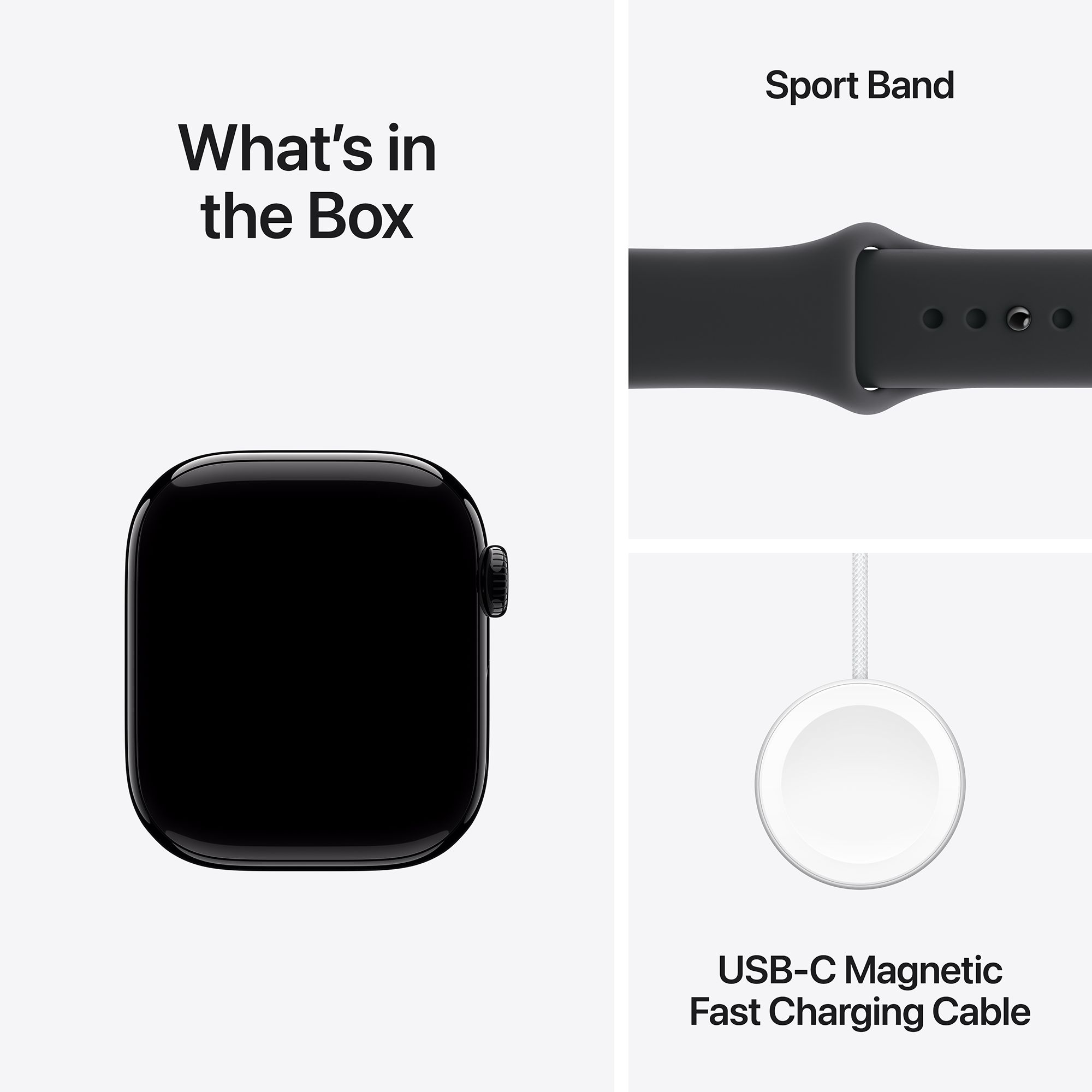 Apple Watch Series 11 GPS with Black Sport Band - M/L (46mm Retina LTPO3 OLED Display, Jet Black Aluminium Case) Apple Watch Series 11 GPS with Black Sport Band - M/L (46mm Retina LTPO3 OLED Display, Jet Black Aluminium Case)_9