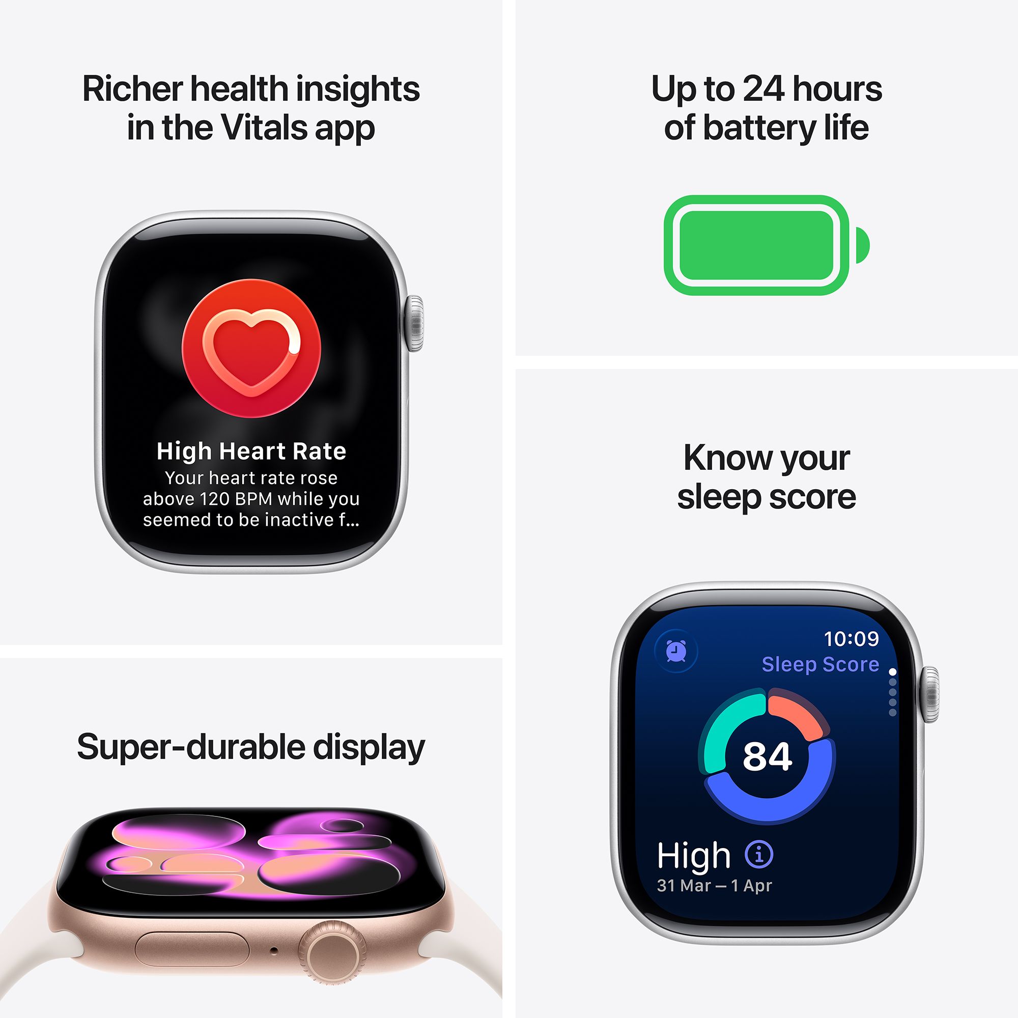 Apple Watch Series 11 GPS with Black Sport Band - M/L (46mm Retina LTPO3 OLED Display, Space Grey Aluminium Case) Apple Watch Series 11 GPS with Black Sport Band - M/L (46mm Retina LTPO3 OLED Display, Space Grey Aluminium Case)_3