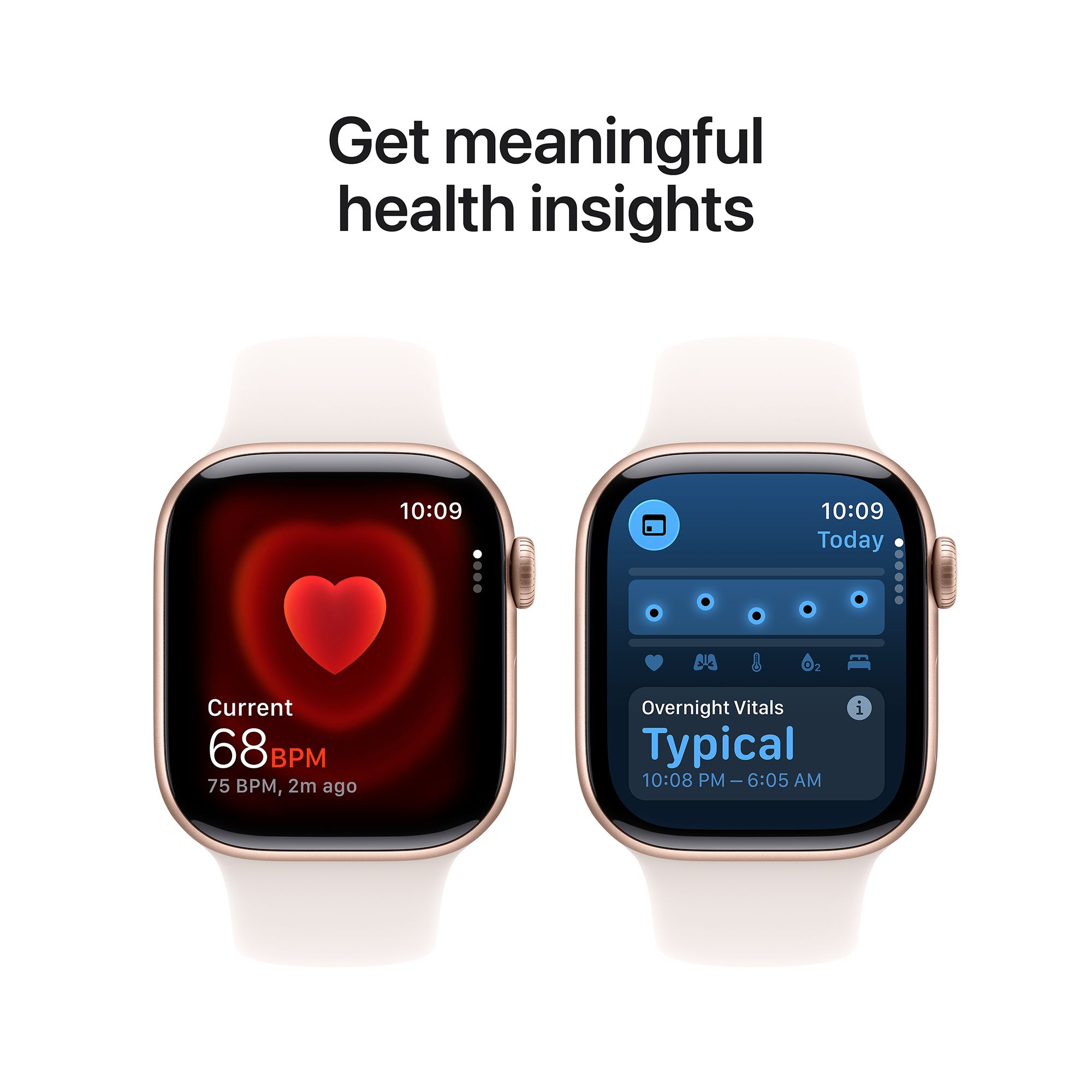 Apple Watch Series 11 GPS with Light Blush Sport Band - S/M (46mm Retina LTPO3 OLED Display, Rose Gold Aluminium Case) Apple Watch Series 11 GPS with Light Blush Sport Band - S/M (46mm Retina LTPO3 OLED Display, Rose Gold Aluminium Case)_5