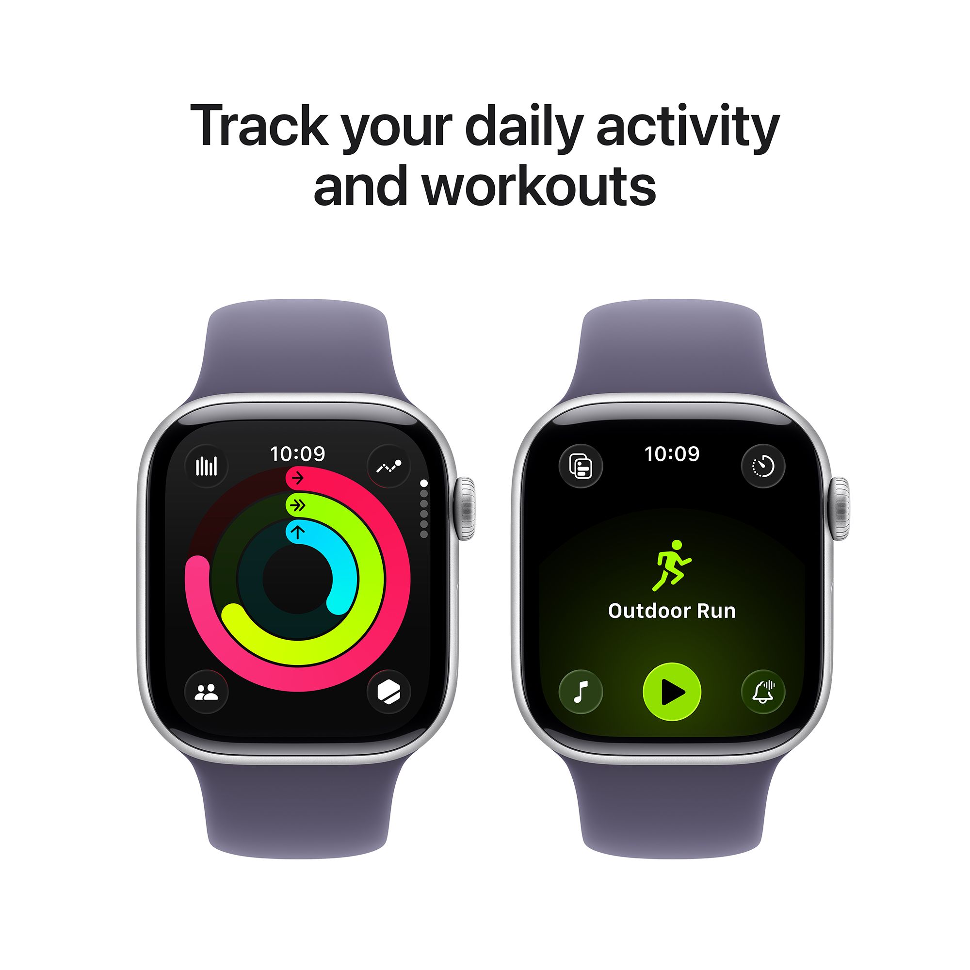 Apple Watch Series 11 GPS with Purple Fog Sport Band - M/L (46mm Retina LTPO3 OLED Display, Silver Aluminium Case) Apple Watch Series 11 GPS with Purple Fog Sport Band - M/L (46mm Retina LTPO3 OLED Display, Silver Aluminium Case)_4