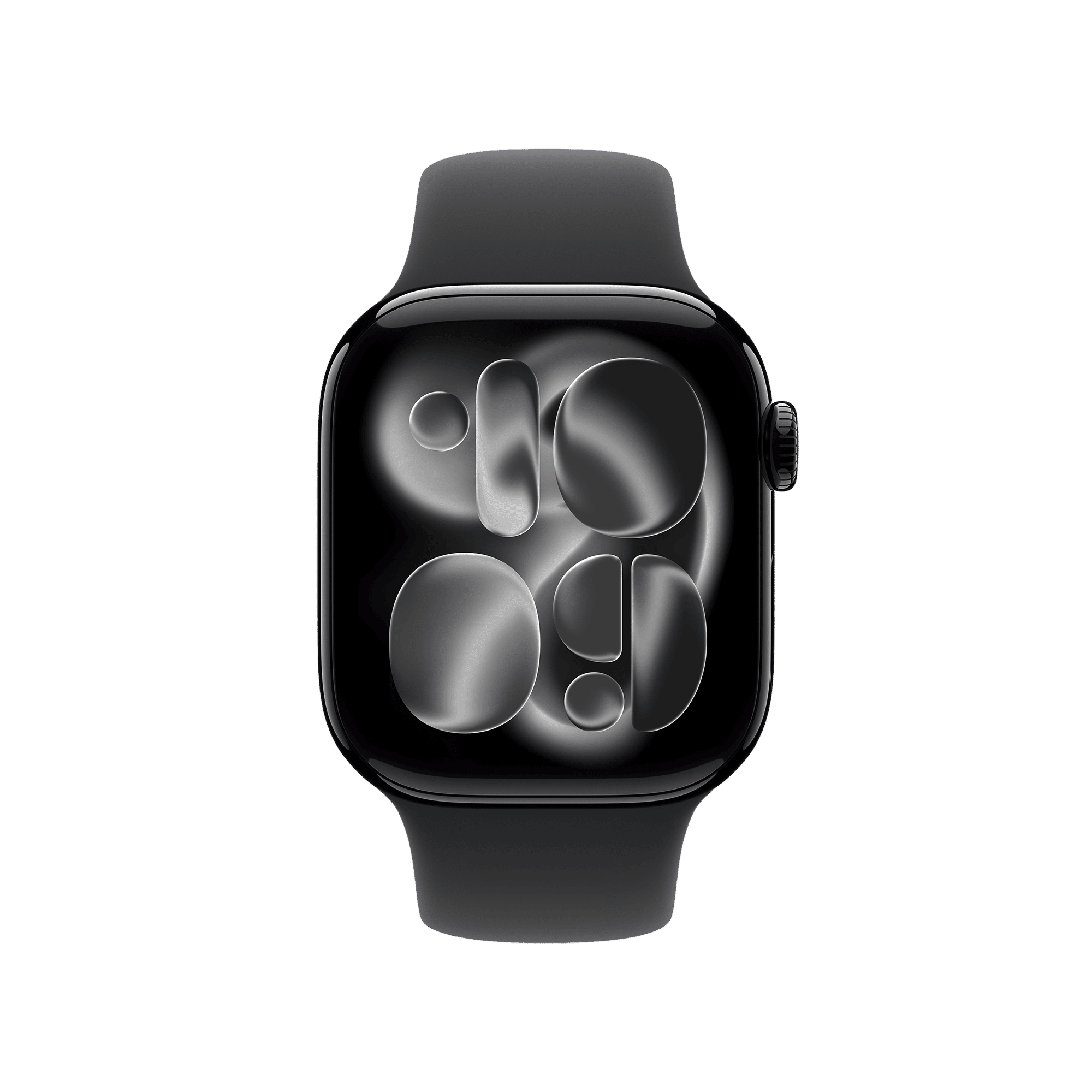 Apple Watch Series 11 GPS+Cellular with Black Sport Band - M/L (42mm Retina LTPO3 OLED Display, Jet Black Aluminium Case)_2