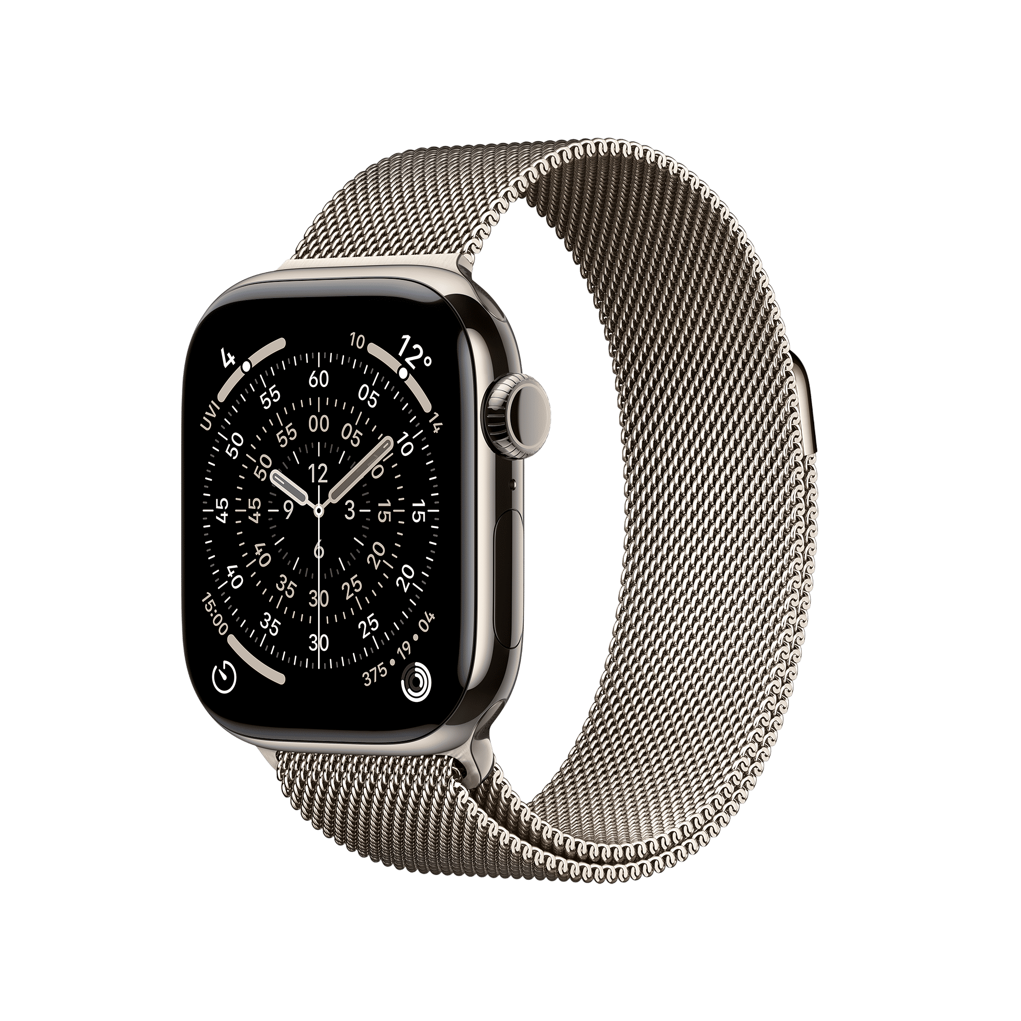 Apple Watch Series 11 GPS+Cellular with Natural Milanese Loop (42mm Retina LTPO3 OLED Display, Natural Titanium Case)_1