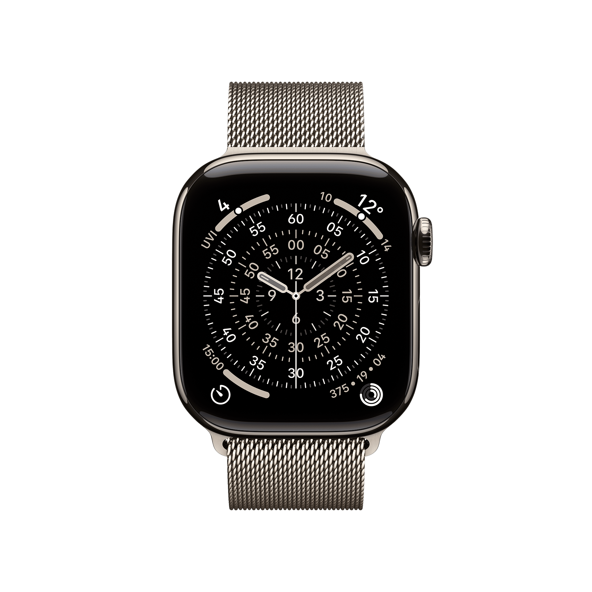 Apple Watch Series 11 GPS+Cellular with Natural Milanese Loop (42mm Retina LTPO3 OLED Display, Natural Titanium Case)_2