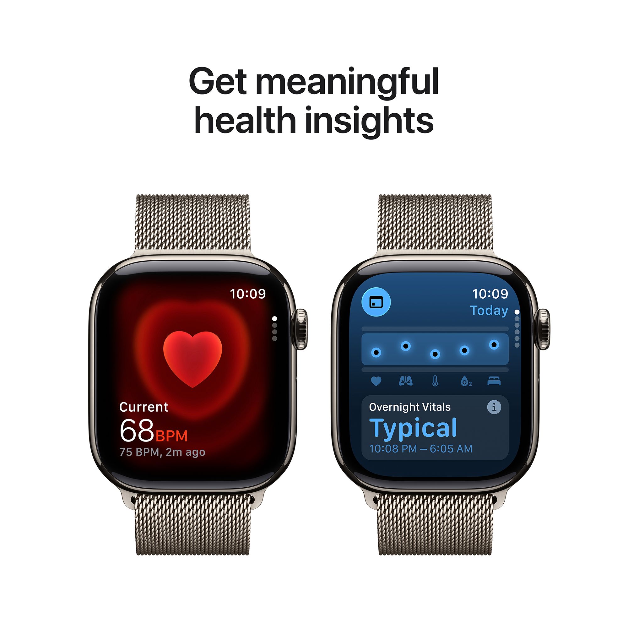Apple Watch Series 11 GPS+Cellular with Natural Milanese Loop (42mm Retina LTPO3 OLED Display, Natural Titanium Case)_5