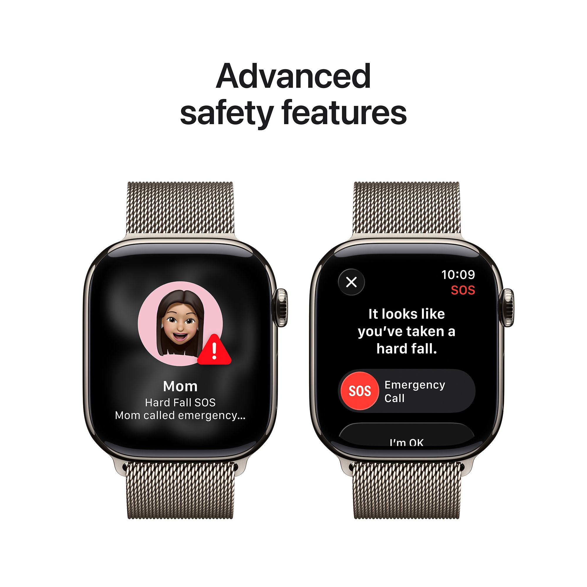 Apple Watch Series 11 GPS+Cellular with Natural Milanese Loop (42mm Retina LTPO3 OLED Display, Natural Titanium Case)_6