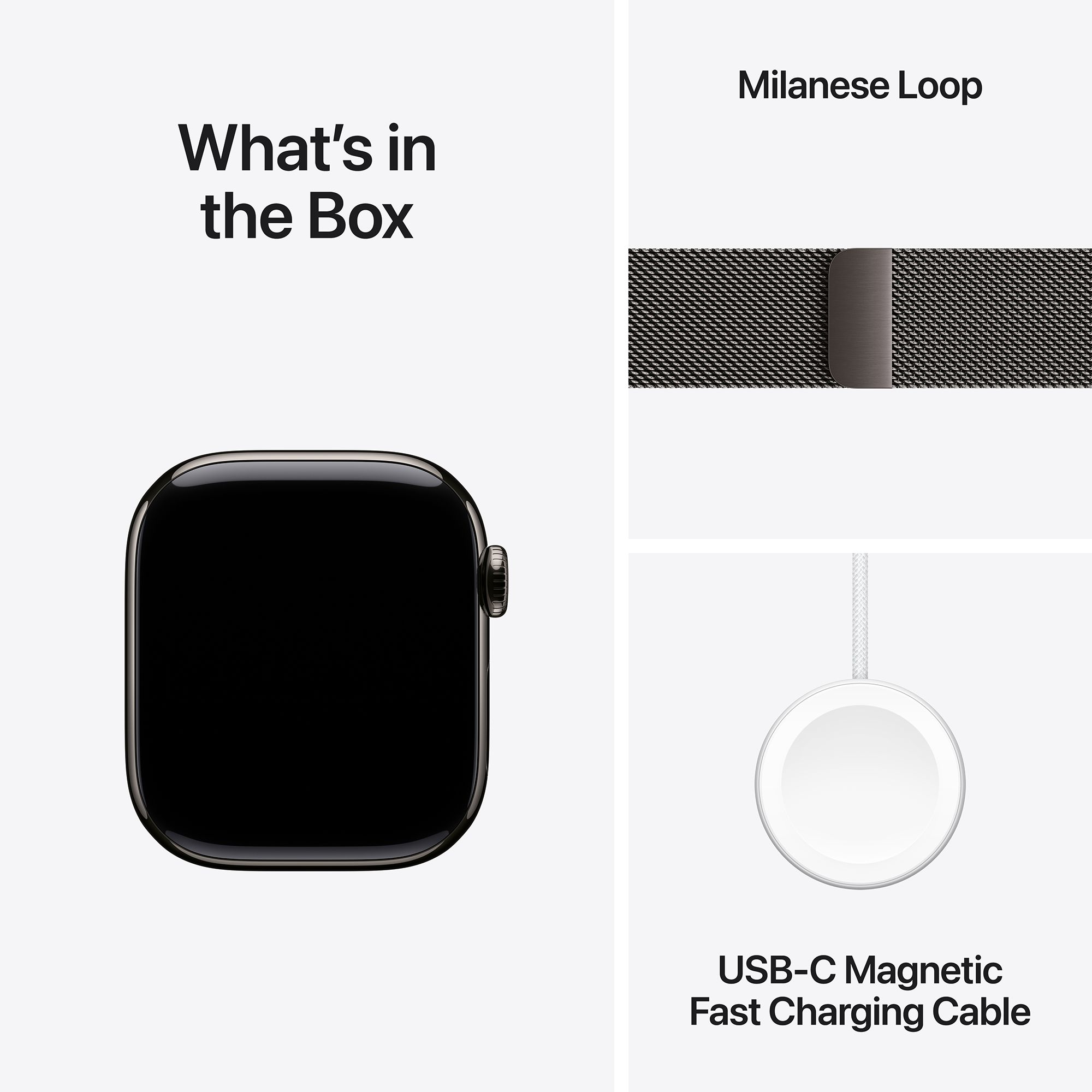 Apple Watch Series 11 GPS+Cellular with Slate Milanese Loop (42mm Retina LTPO3 OLED Display, Slate Titanium Case)_9