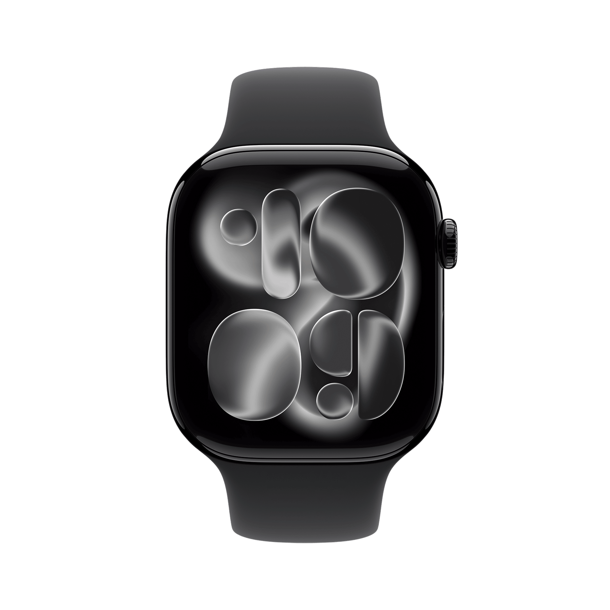 Apple Watch Series 11 GPS+Cellular with Black Sport Band - S/M (46mm Retina LTPO3 OLED Display, Jet Black Aluminium Case)_2
