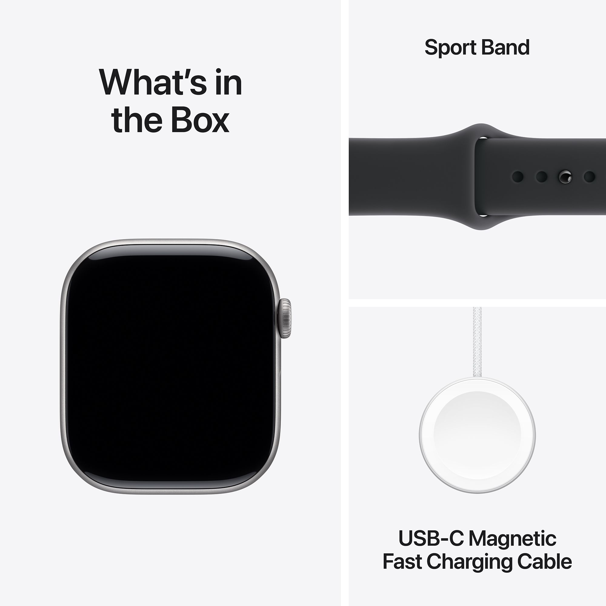 Apple Watch Series 11 GPS+Cellular with Black Sport Band - M/L (46mm Retina LTPO3 OLED Display, Space Grey Aluminium Case)_9