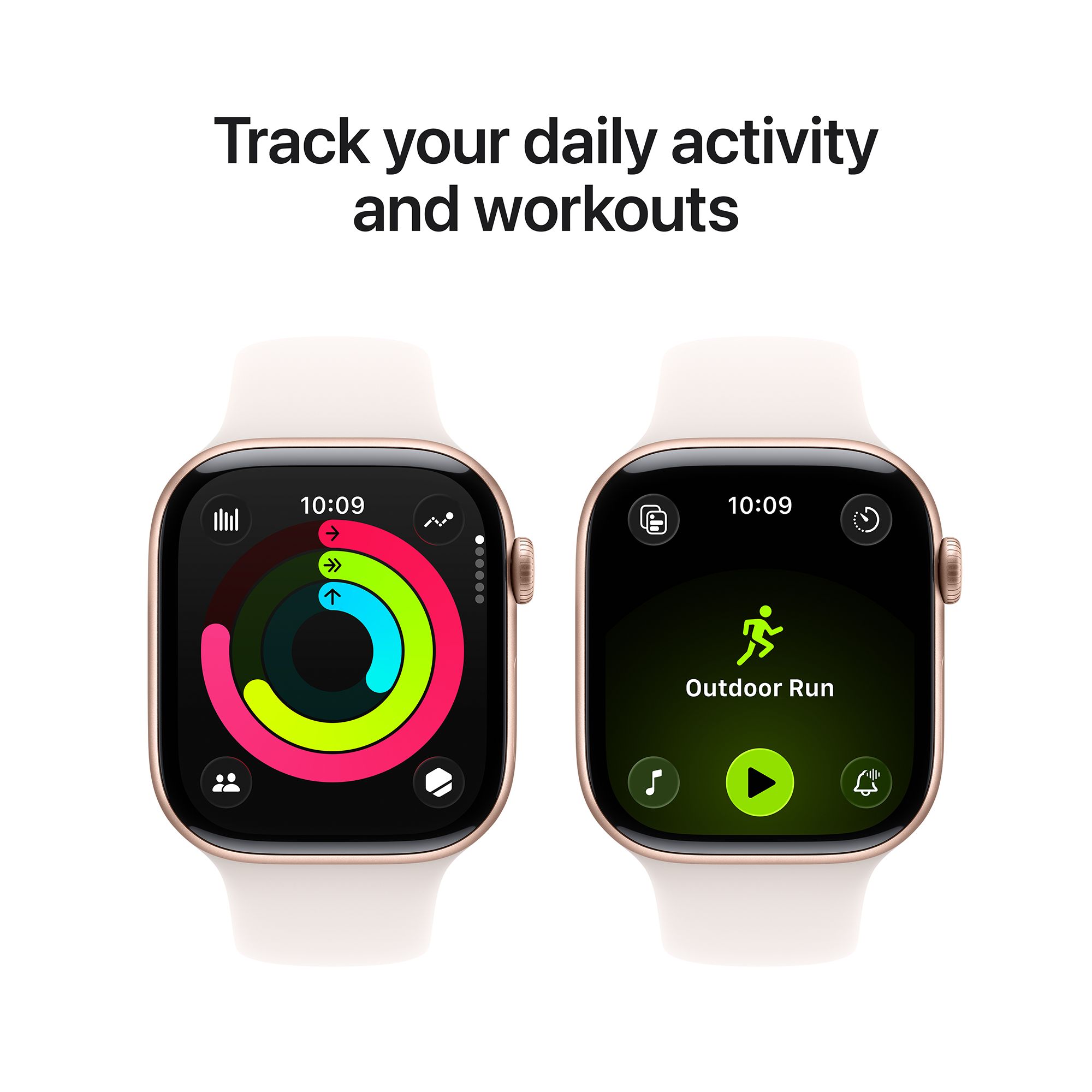Apple Watch Series 11 GPS+Cellular with Light Blush Sport Band - M/L (46mm Retina LTPO3 OLED Display, Rose Gold Aluminium Case)_4
