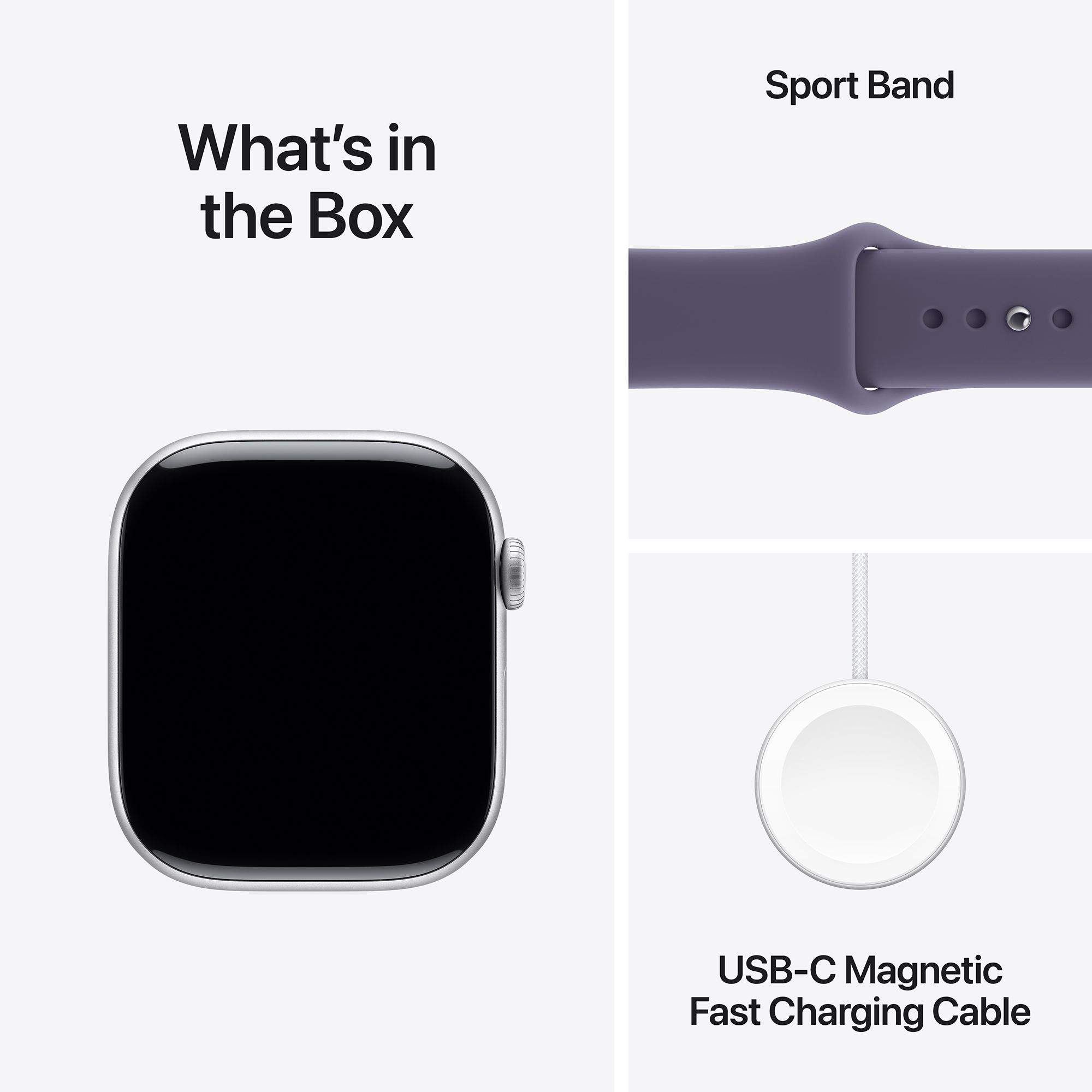 Apple Watch Series 11 GPS+Cellular with Purple Fog Sport Band - M/L (46mm Retina LTPO3 OLED Display, Silver Aluminium Case) Apple Watch Series 11 GPS+Cellular with Purple Fog Sport Band - M/L (46mm Retina LTPO3 OLED Display, Silver Aluminium Case)_9