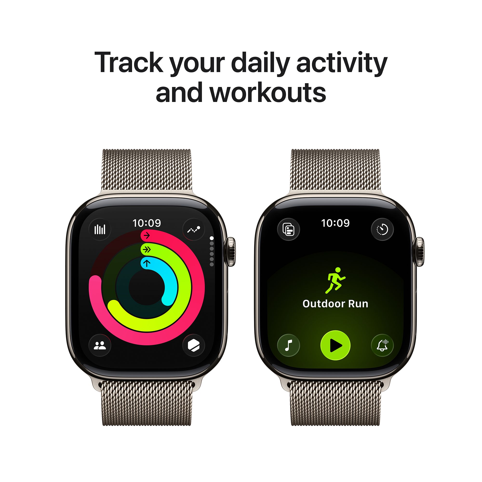 Apple Watch Series 11 GPS+Cellular with Natural Milanese Loop - S/M (46mm Retina LTPO3 OLED Display, Natural Titanium Case) Apple Watch Series 11 GPS+Cellular with Natural Milanese Loop - S/M (46mm Retina LTPO3 OLED Display, Natural Titanium Case)_4