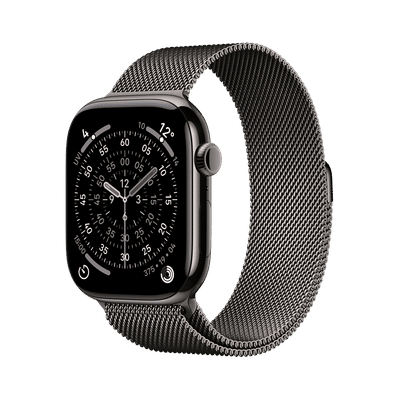 Apple Watch Series 11 GPS+Cellular with Slate Milanese Loop - S/M (46mm Retina LTPO3 OLED Display, Slate Titanium Case)