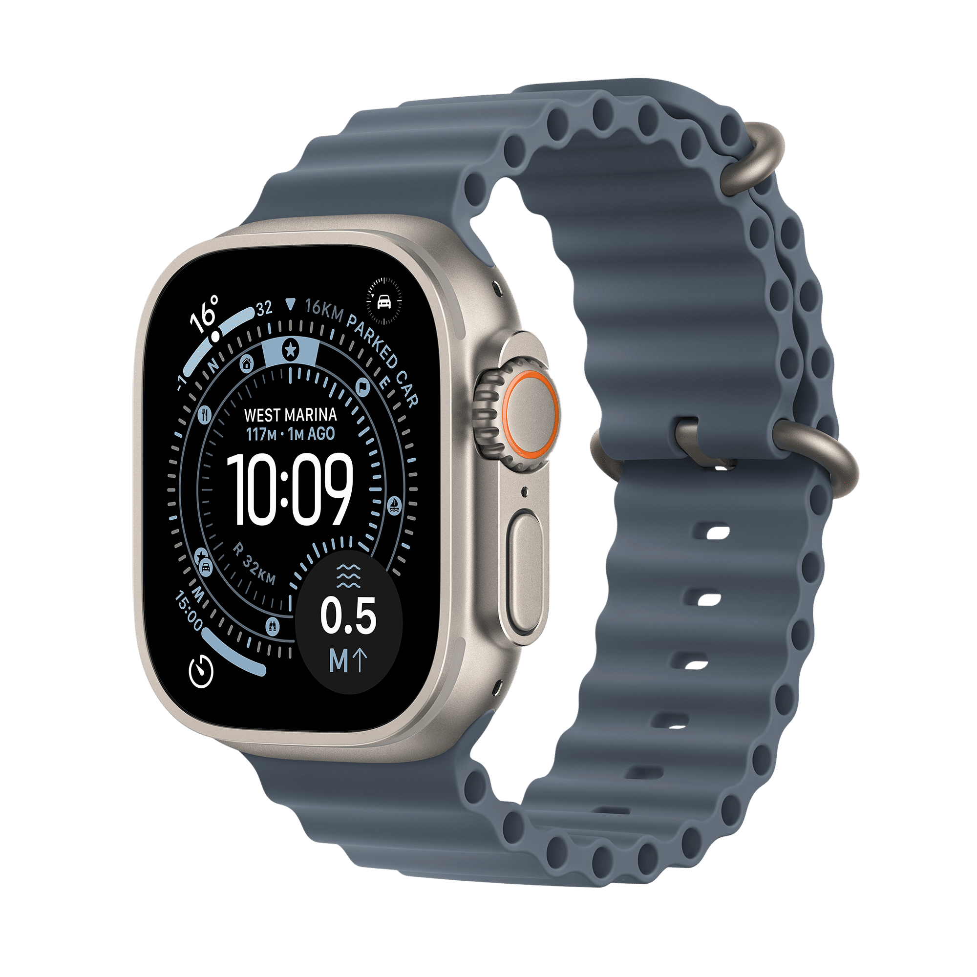 Apple Watch Ultra 3 GPS+Cellular with Ocean Band (49mm Retina LTPO3 OLED Display, Natural Titanium Case) Apple Watch Ultra 3 GPS+Cellular with Ocean Band (49mm Retina LTPO3 OLED Display, Natural Titanium Case) _1