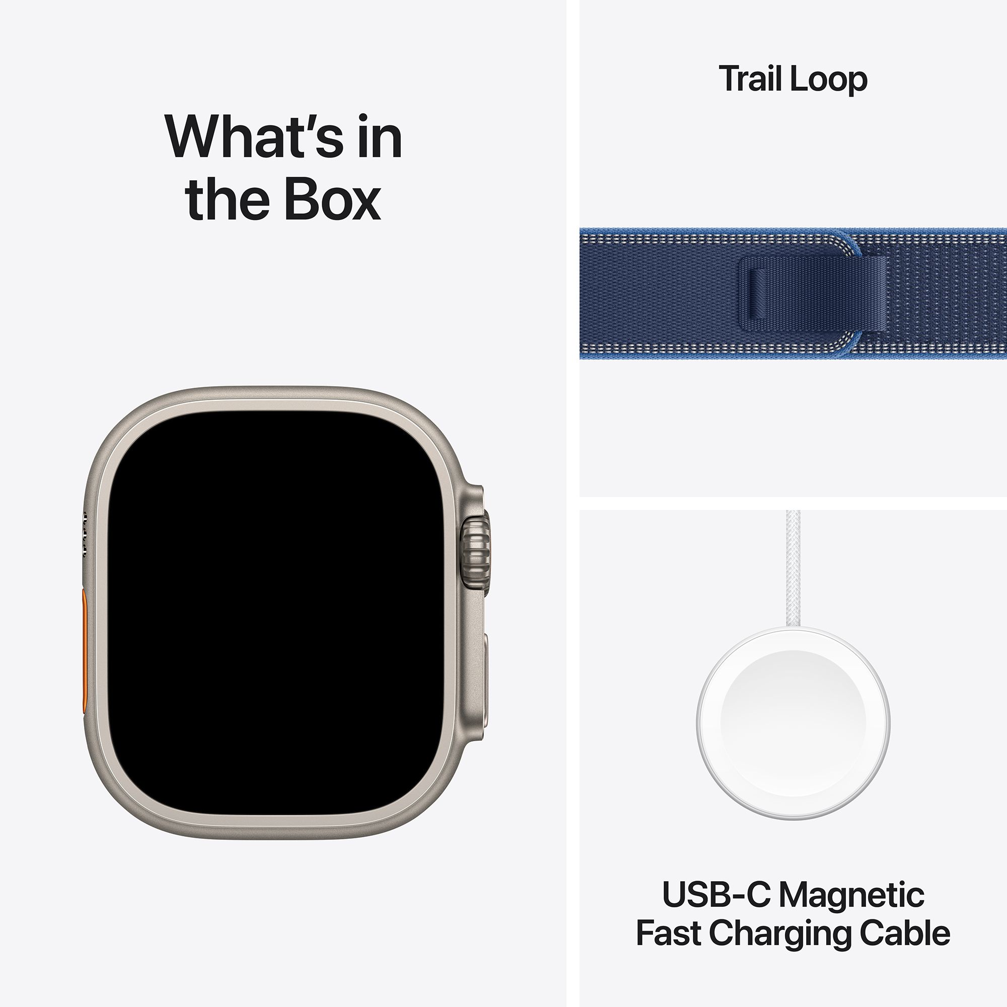 Apple Watch Ultra 3 GPS+Cellular with Blue/Bright Blue Trail Loop - S/M (49mm Retina LTPO3 OLED Display, Natural Titanium Case) Apple Watch Ultra 3 GPS+Cellular with Blue/Bright Blue Trail Loop - S/M (49mm Retina LTPO3 OLED Display, Natural Titanium Case) _8