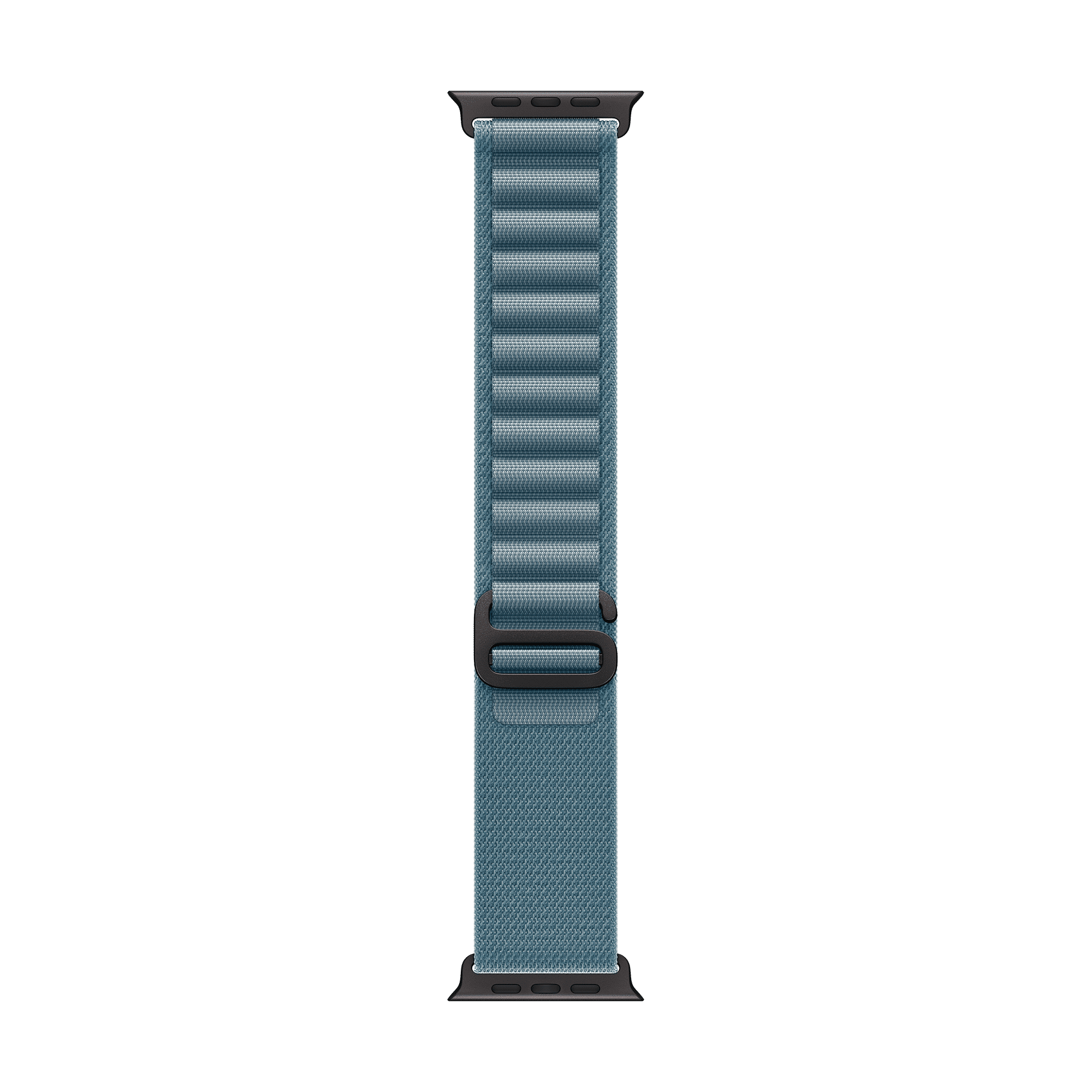 Apple Polyester, Spandex & Black Titanium Alpine Loop for Apple (44mm / 45mm / 46mm / 49mm, Medium) (High-Strength Yarns, Light Blue) Apple Polyester, Spandex & Black Titanium Alpine Loop for Apple (44mm / 45mm / 46mm / 49mm, Medium) (High-Strength Yarns, Light Blue)_1