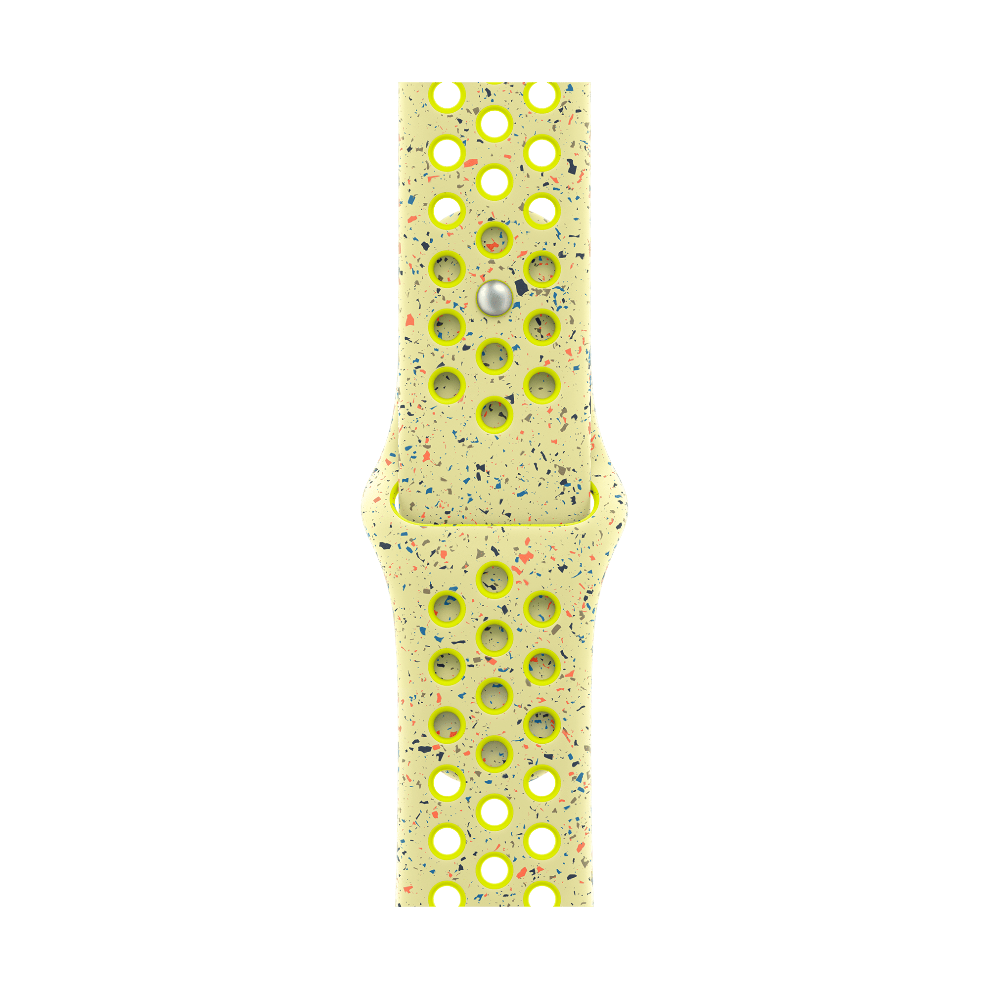 Apple Aluminium & Fluoroelastomer Nike Sport Band for Apple (38mm / 40mm / 41mm, M/L) (Strong & Durable, Volt Splash)_1