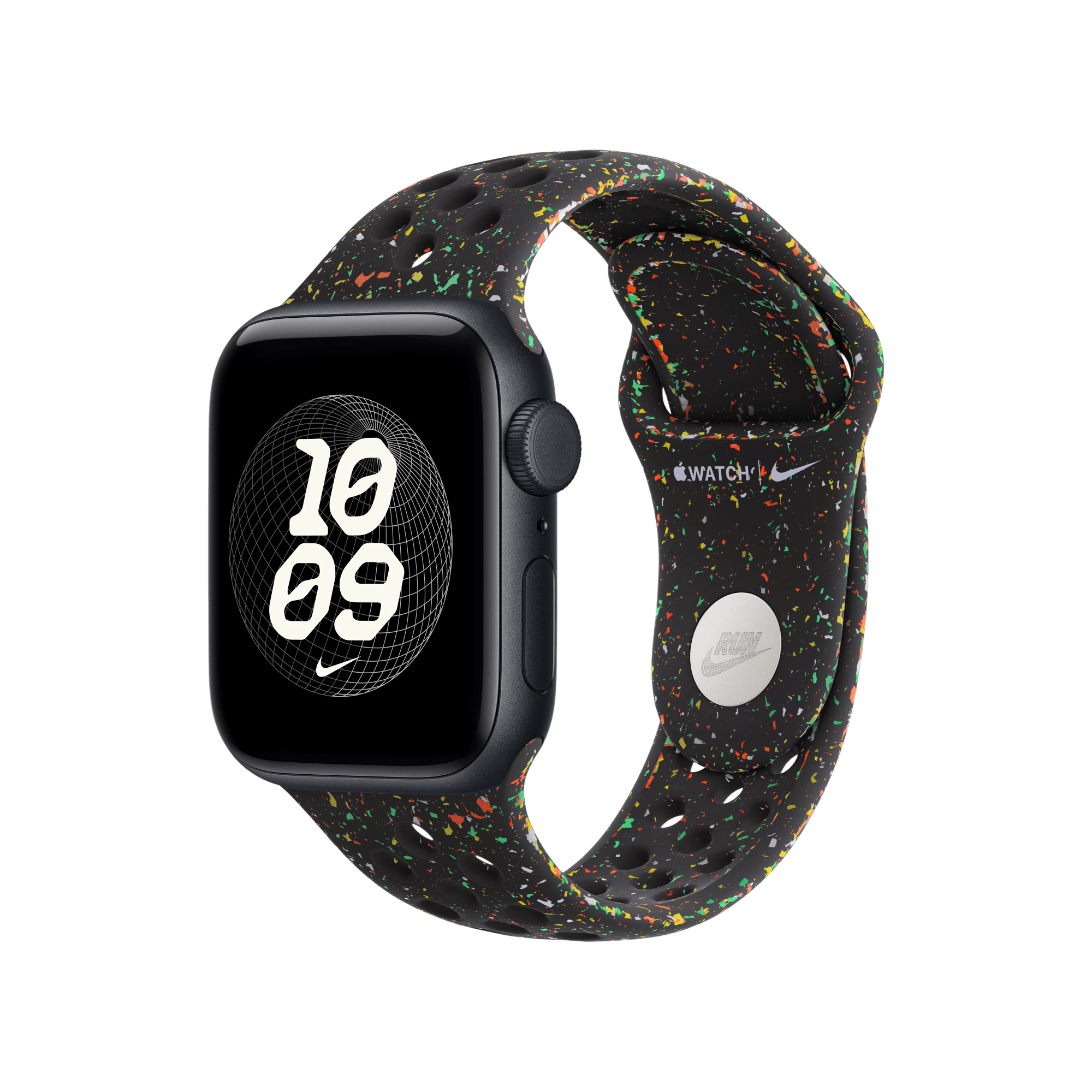 Apple Aluminium & Fluoroelastomer Nike Sport Band for Apple (38mm / 40mm / 41mm, M/L) (Strong & Durable, Midnight Black) Apple Aluminium & Fluoroelastomer Nike Sport Band for Apple (38mm / 40mm / 41mm, M/L) (Strong & Durable, Midnight Black)_3