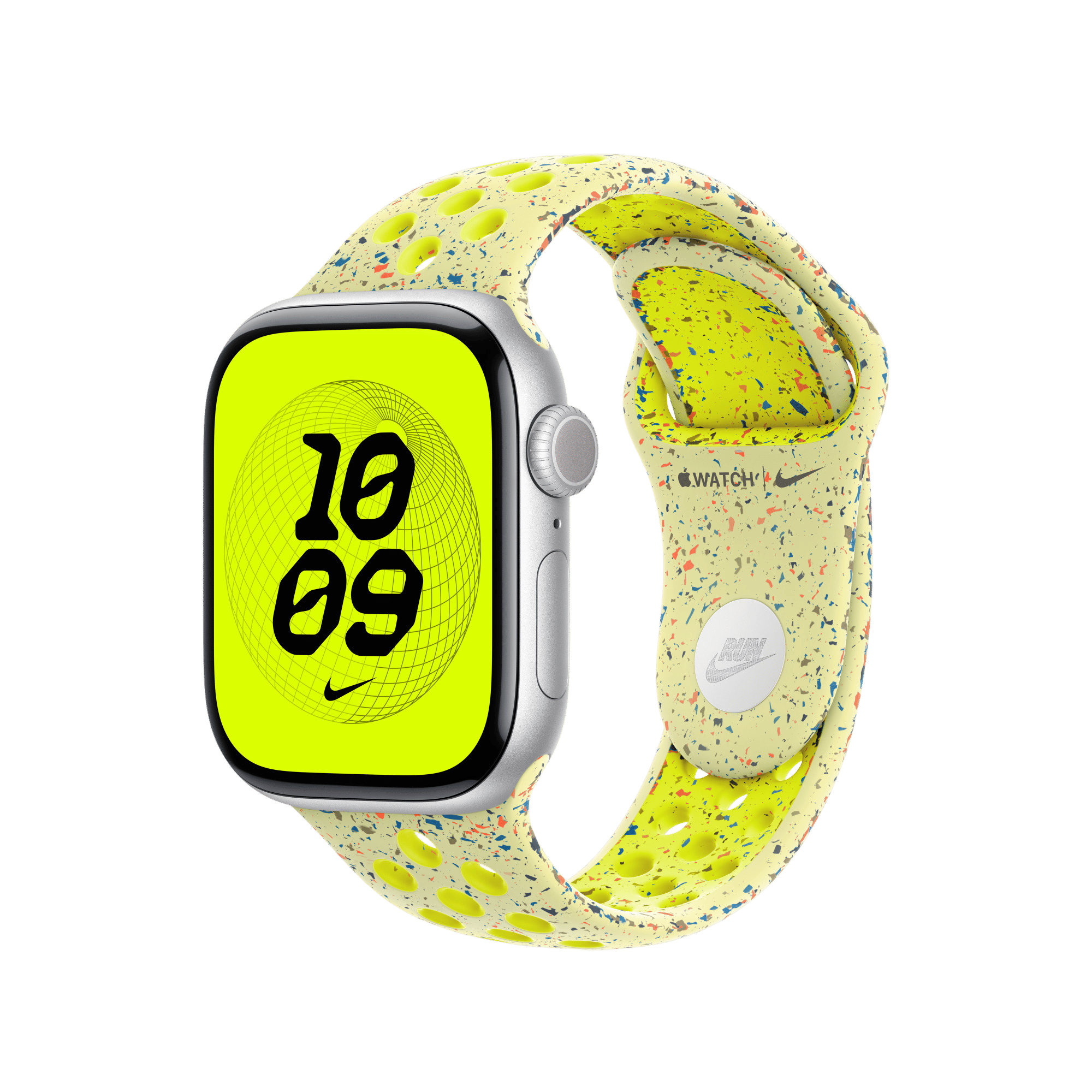 Apple Aluminium & Fluoroelastomer Nike Sport Band for Apple (38mm / 40mm / 41mm / 42mm, S/M) (Strong & Durable, Volt Splash) Apple Aluminium & Fluoroelastomer Nike Sport Band for Apple (38mm / 40mm / 41mm / 42mm, S/M) (Strong & Durable, Volt Splash)_3