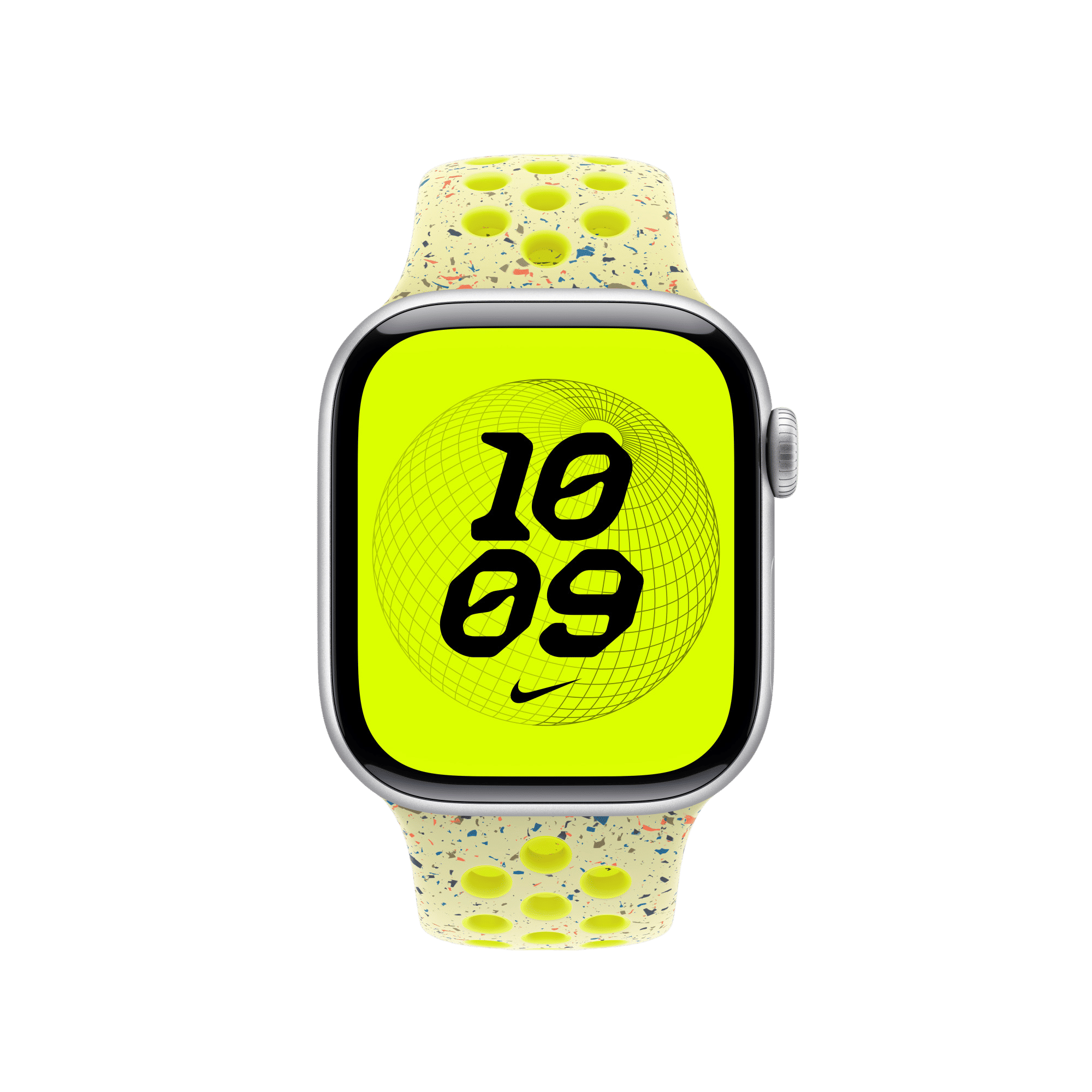 Apple Aluminium & Fluoroelastomer Nike Sport Band for Apple (38mm / 40mm / 41mm / 42mm, S/M) (Strong & Durable, Volt Splash) Apple Aluminium & Fluoroelastomer Nike Sport Band for Apple (38mm / 40mm / 41mm / 42mm, S/M) (Strong & Durable, Volt Splash)_4