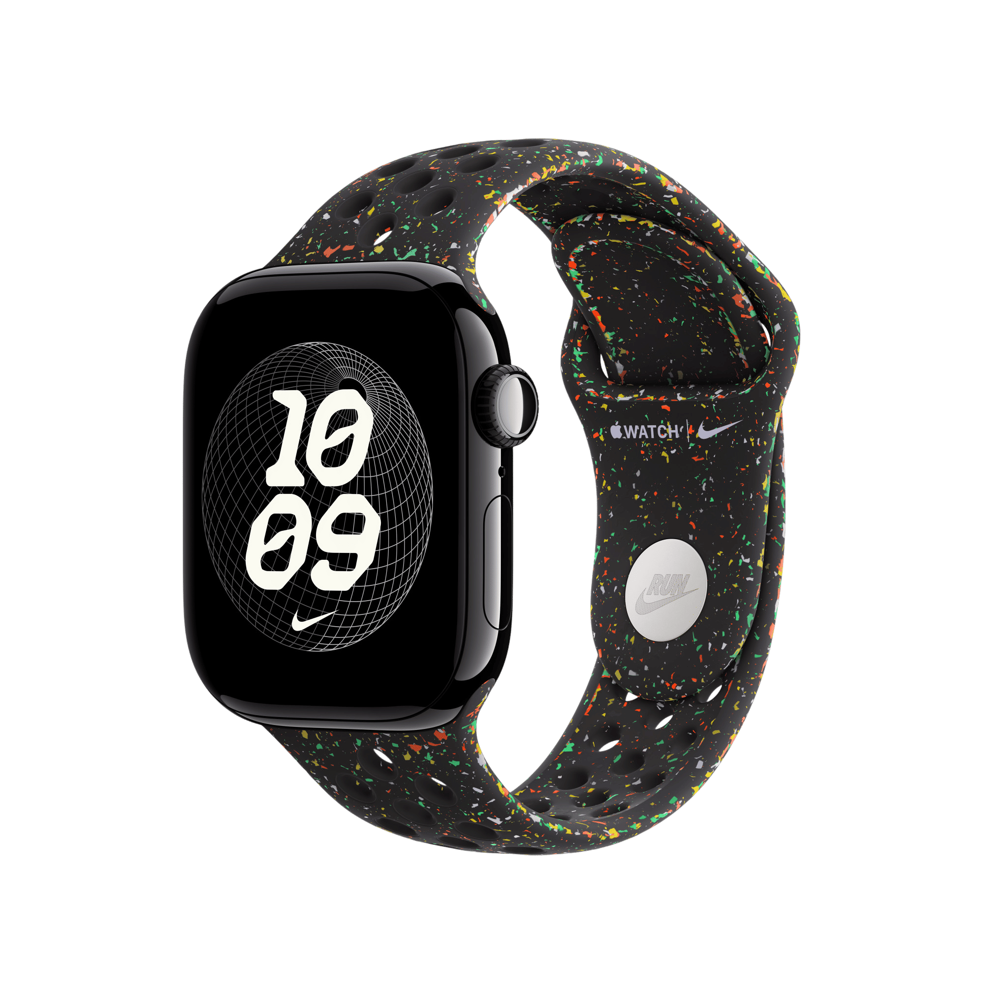 Apple Aluminium & Fluoroelastomer Nike Sport Band for Apple (38mm / 40mm / 41mm / 42mm, M/L) (Strong & Durable, Midnight Black)_3