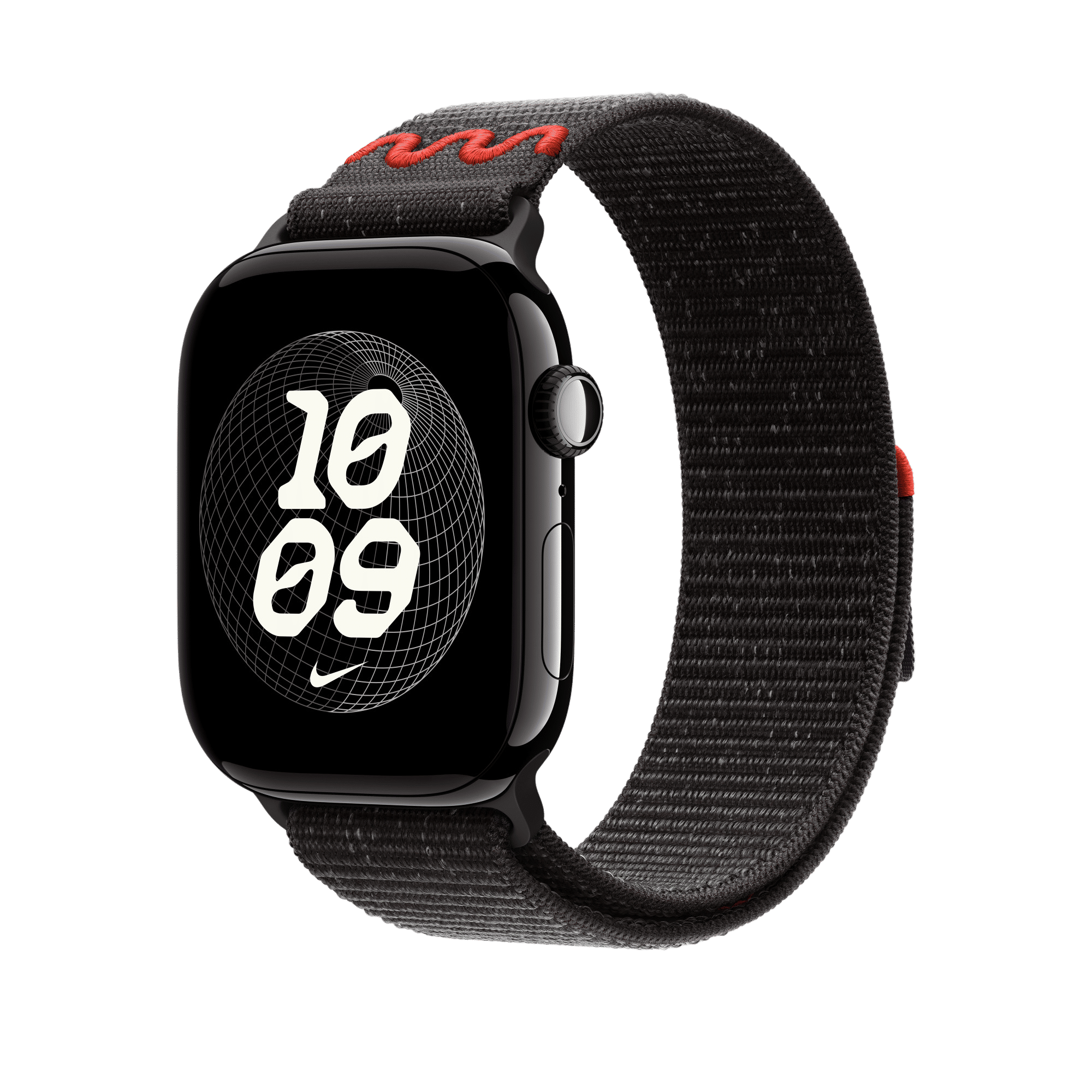 Apple Polyester, Spandex & Nylon Nike Sport Loop for Apple (44mm / 45mm / 46mm / 49mm) (Hook & Loop Fastener, Midnight Black) Apple Polyester, Spandex & Nylon Nike Sport Loop for Apple (44mm / 45mm / 46mm / 49mm) (Hook & Loop Fastener, Midnight Black)_3