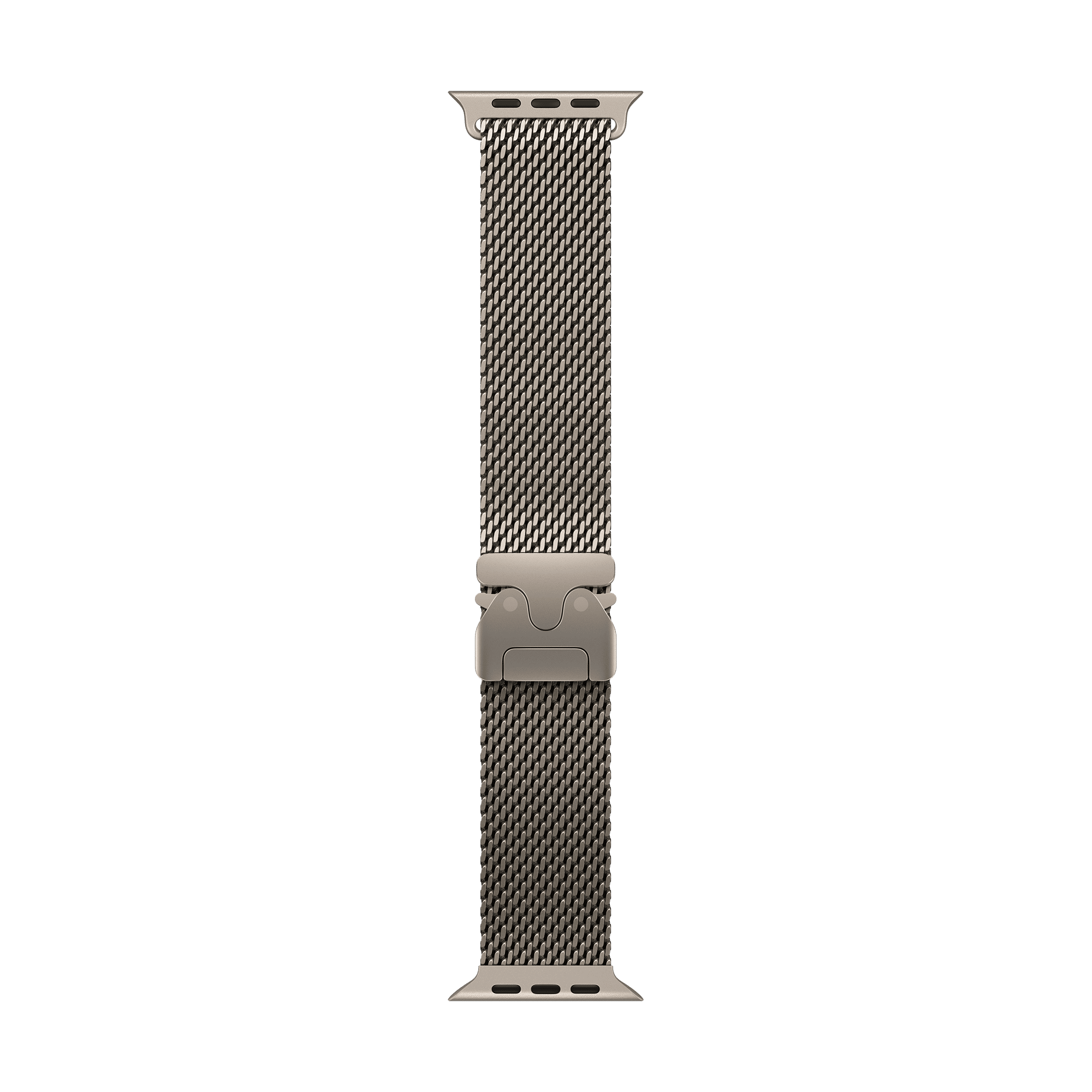 Apple Titanium Milanese Loop for Apple (44mm / 45mm / 46mm / 49mm, Small) (Secure Parachute Style Buckle, Natural)_1