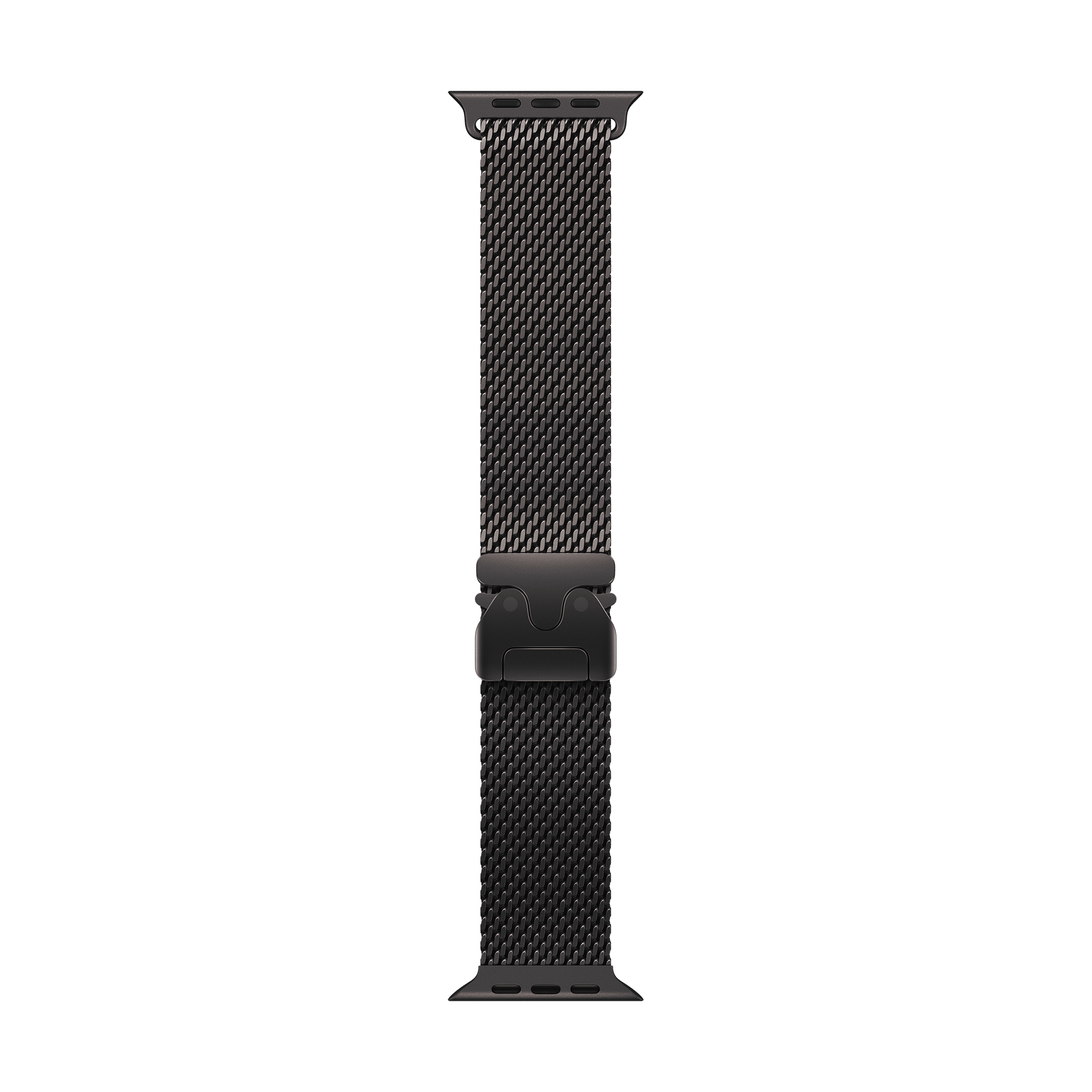 Apple Titanium Milanese Loop for Apple (44mm / 45mm / 46mm / 49mm, Small) (Secure Parachute Style Buckle, Black) Apple Titanium Milanese Loop for Apple (44mm / 45mm / 46mm / 49mm, Small) (Secure Parachute Style Buckle, Black)_1