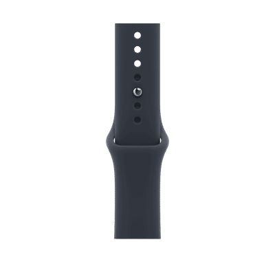 Apple Rubber Sport Band for Apple Watch (44mm, 45mm, 46mm, 49mm, M/L) (Durable & Strong, Navy Blue)
